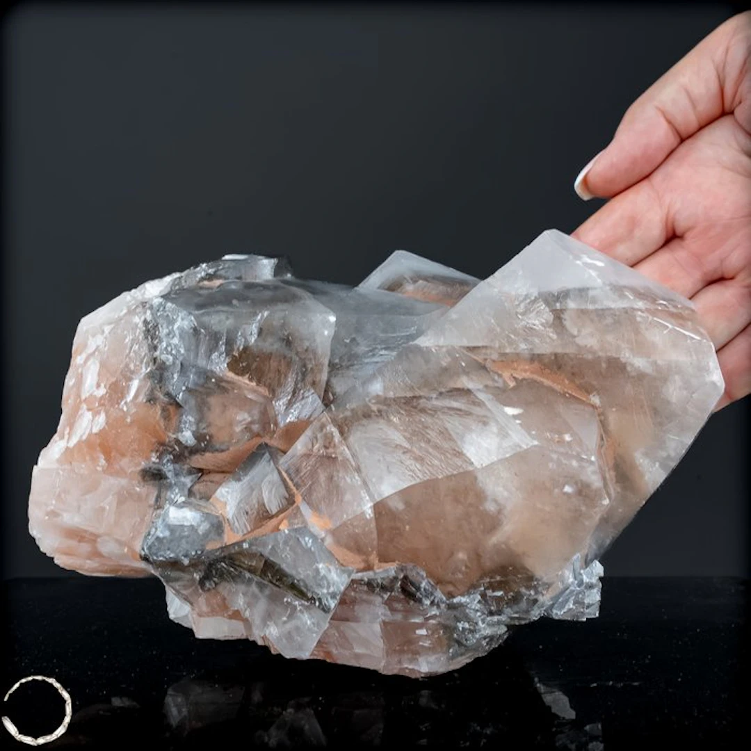 Red Phantom Calcite crystal step from China – Spectacular...