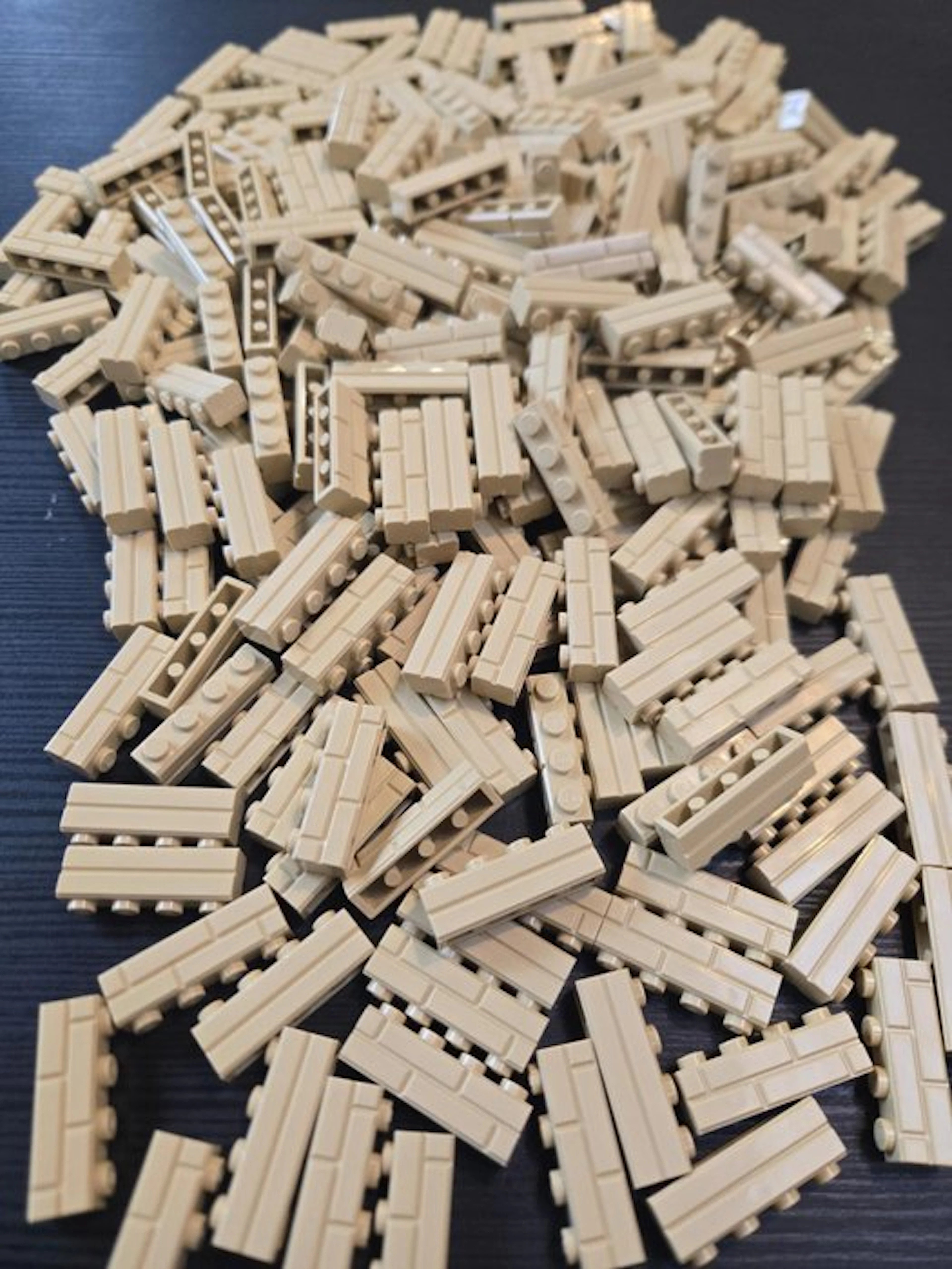 LEGO - Toy New Brick Modified 1 x 4 with Masonry Profile Tan 300pcs