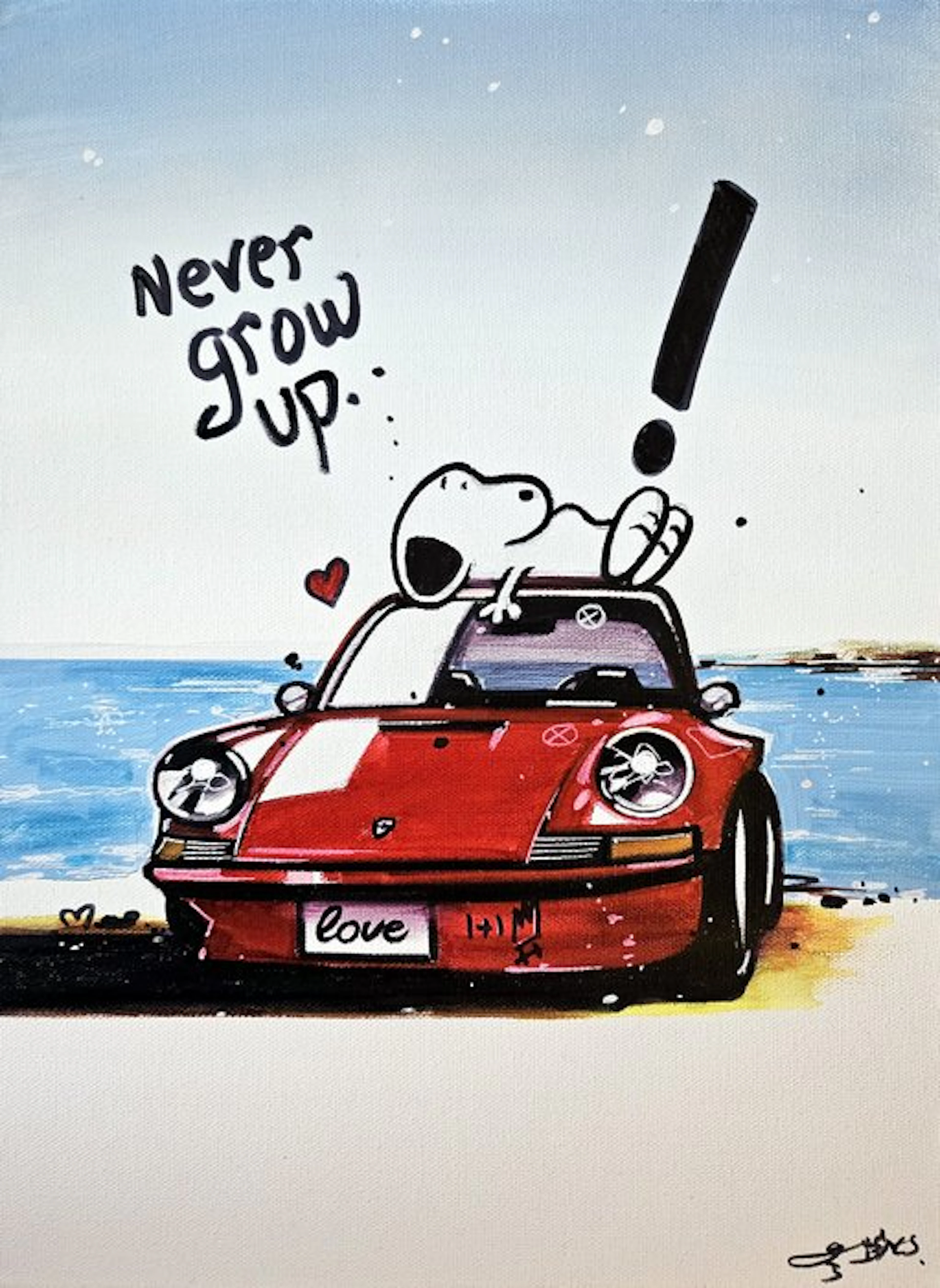 Artwork - Porsche - Porsche 911 - Original painting...