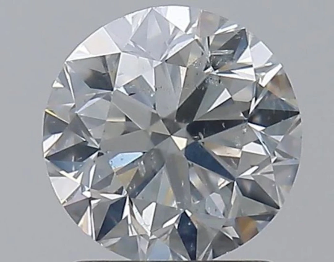1 pcs Diamond (Natural) - 1,50 ct - Round - F - SI2...