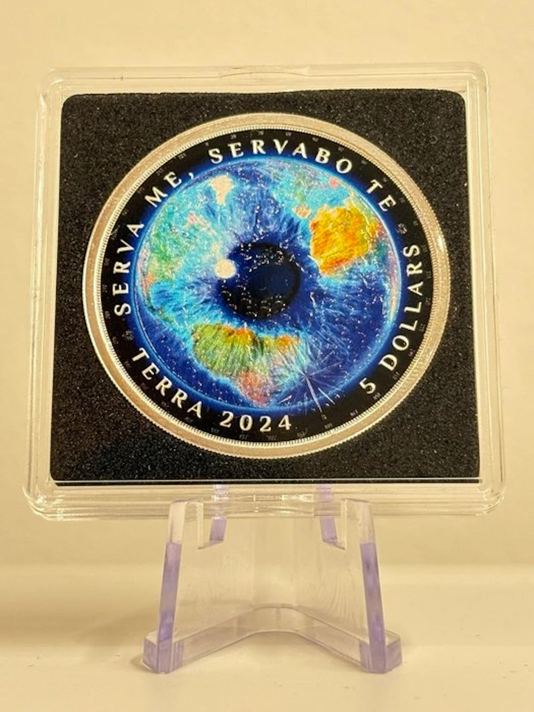 Tokelau. 5 Dollars 2024 - 1 oz Plata .999 -Terra "Cosmic Vision" - Tokelau