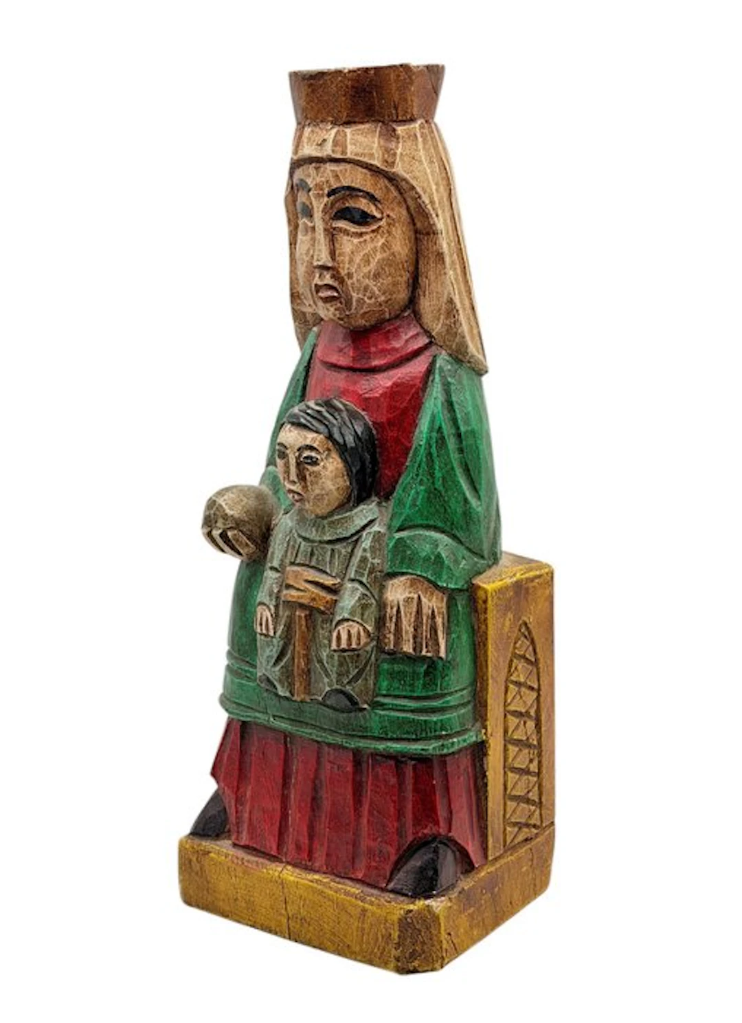 Figure - Virgen Policromada - 37 cm - Wood