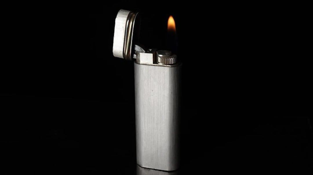 Cartier - 3 anneaux Pattern Vintage gas Lighter - Lighter - Silver plated