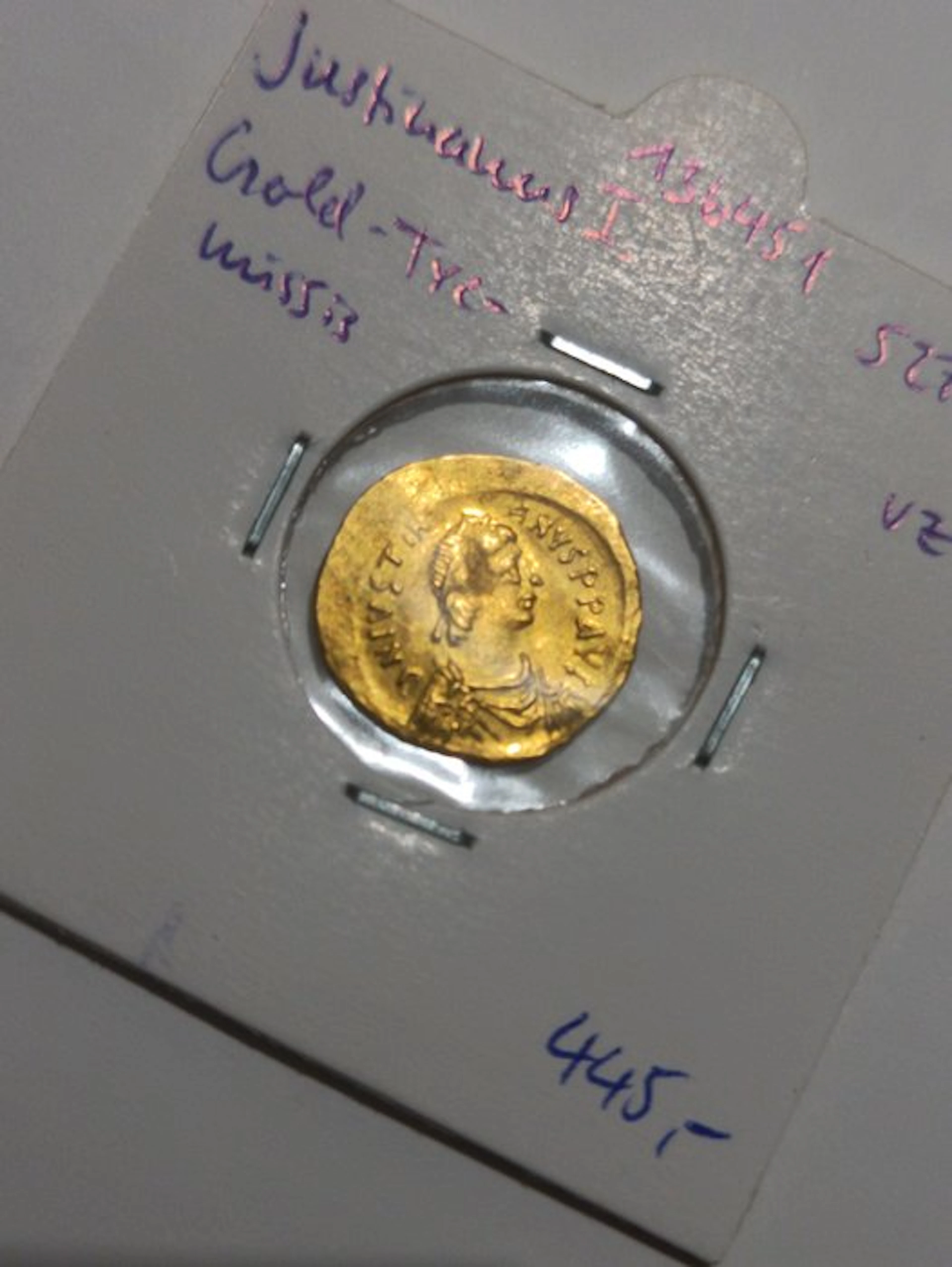 Byzantine Empire. Justinian I (AD 527-565). Tremissis