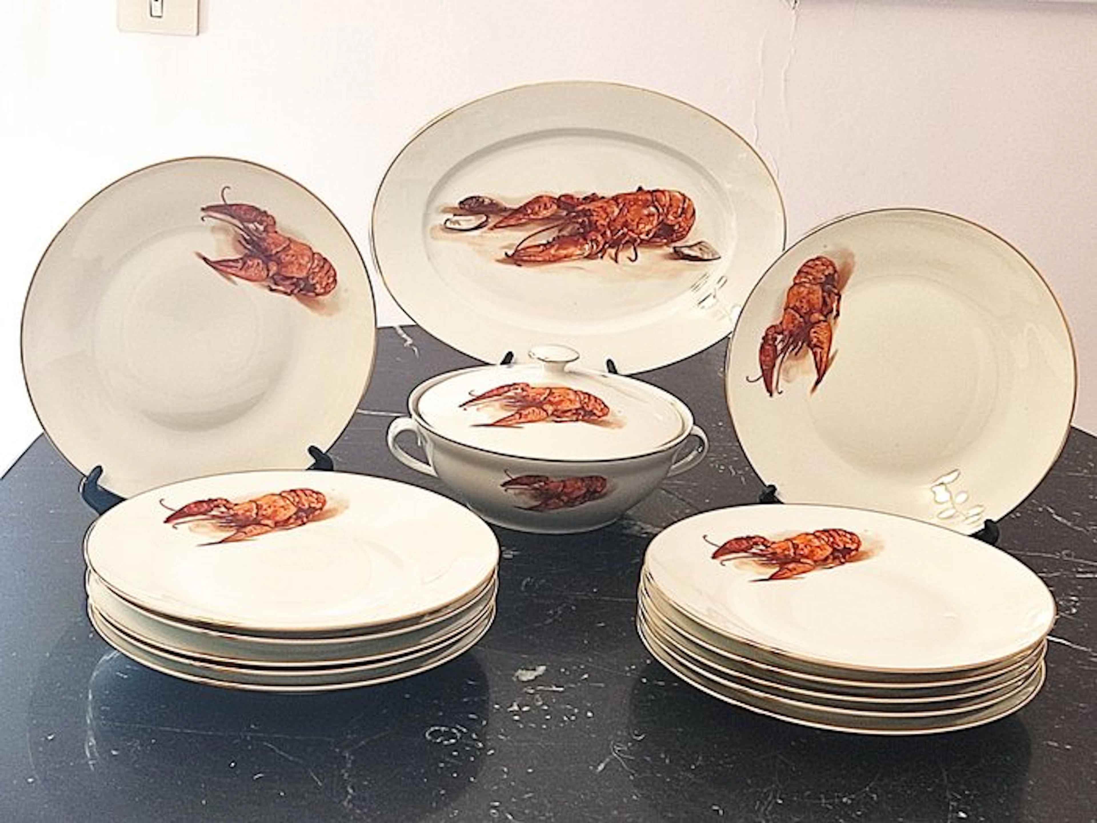 Richard Ginori - Table service for 12 (14) - Porcelain
