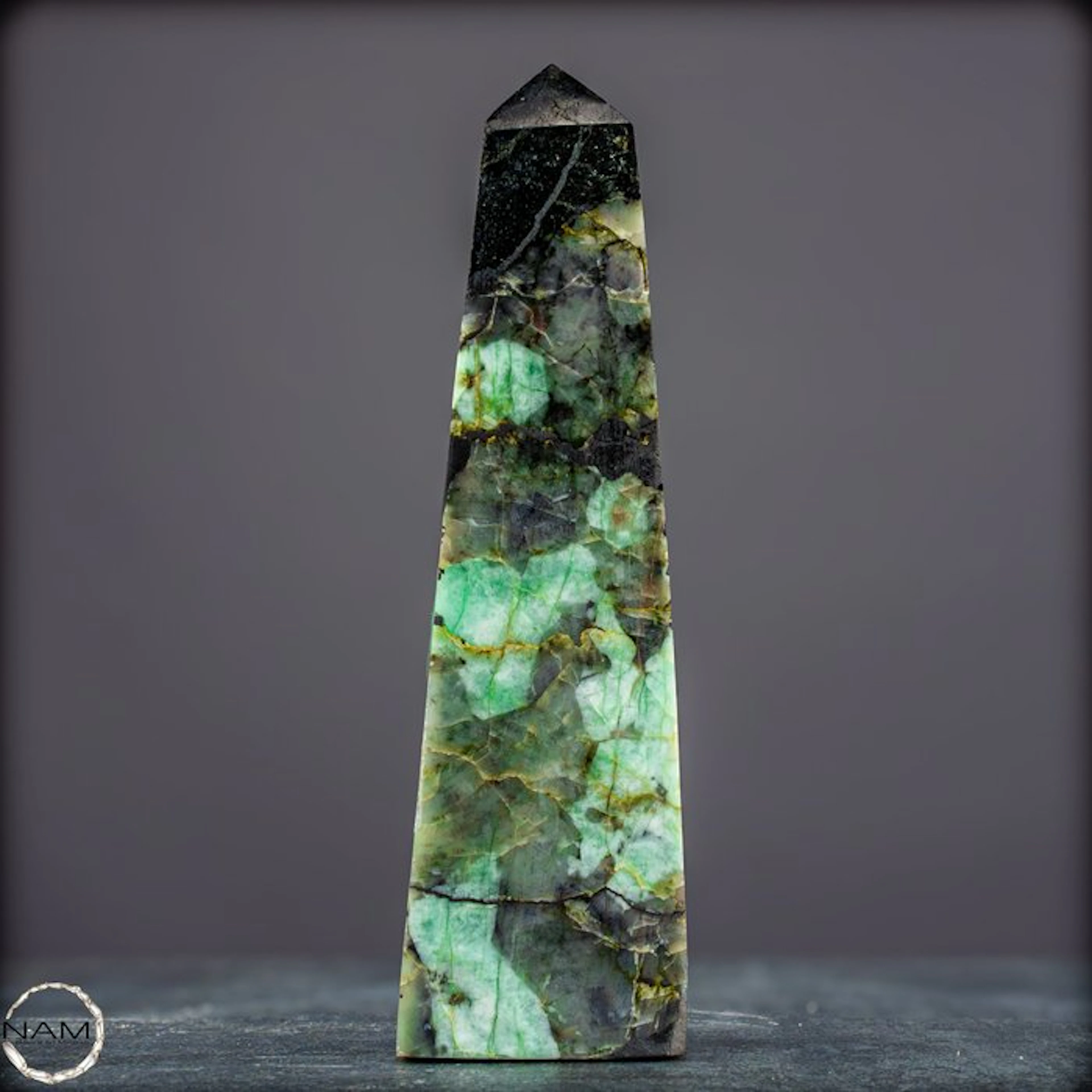 Majestic emerald obelisk from the legendary Muzo Mine – a...