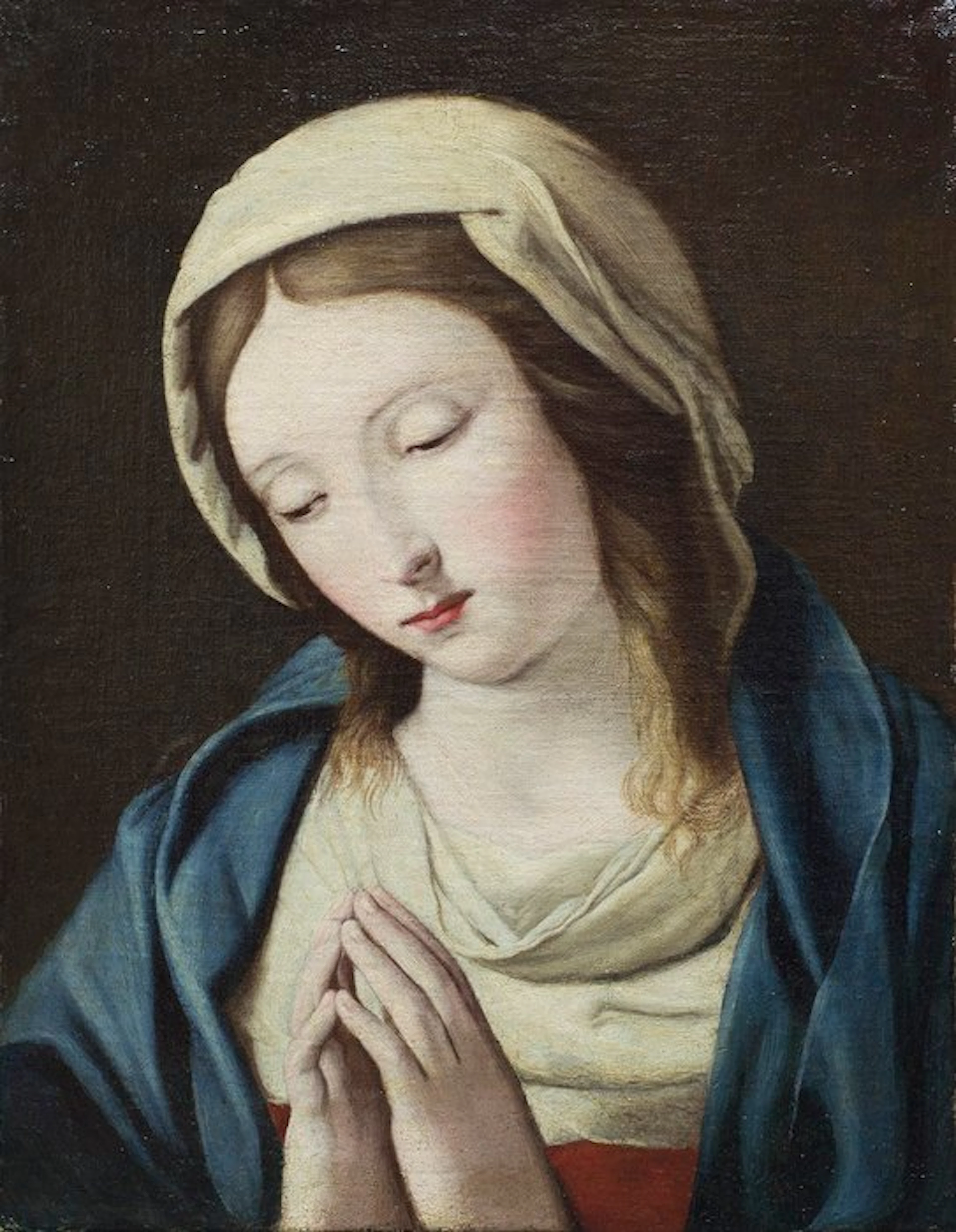 Giovanni Battista Salvi (1609-1685), Scuola di - Vergine in preghiera