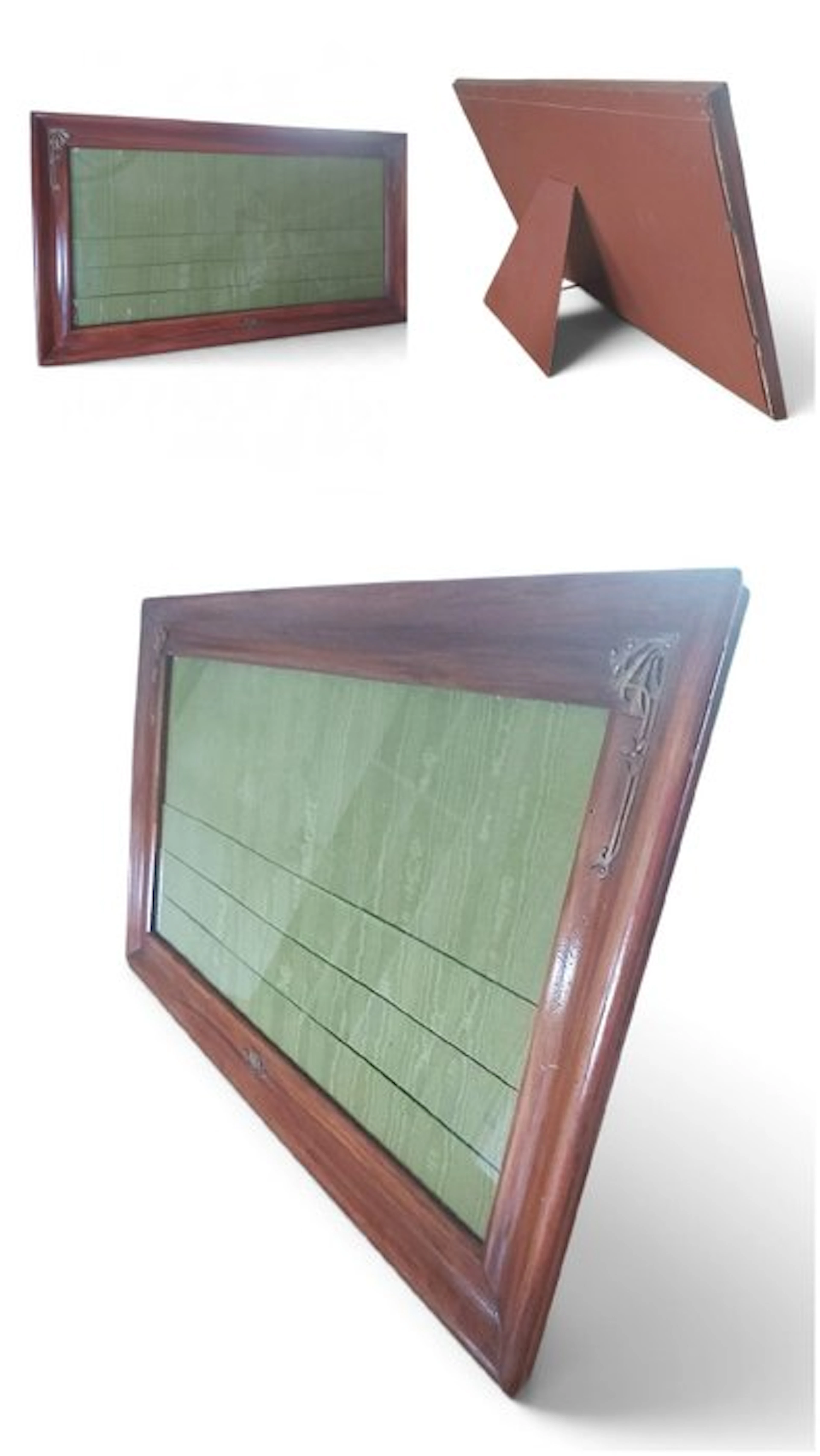 Picture frame - Wood, Brass, Glass - Photo frame