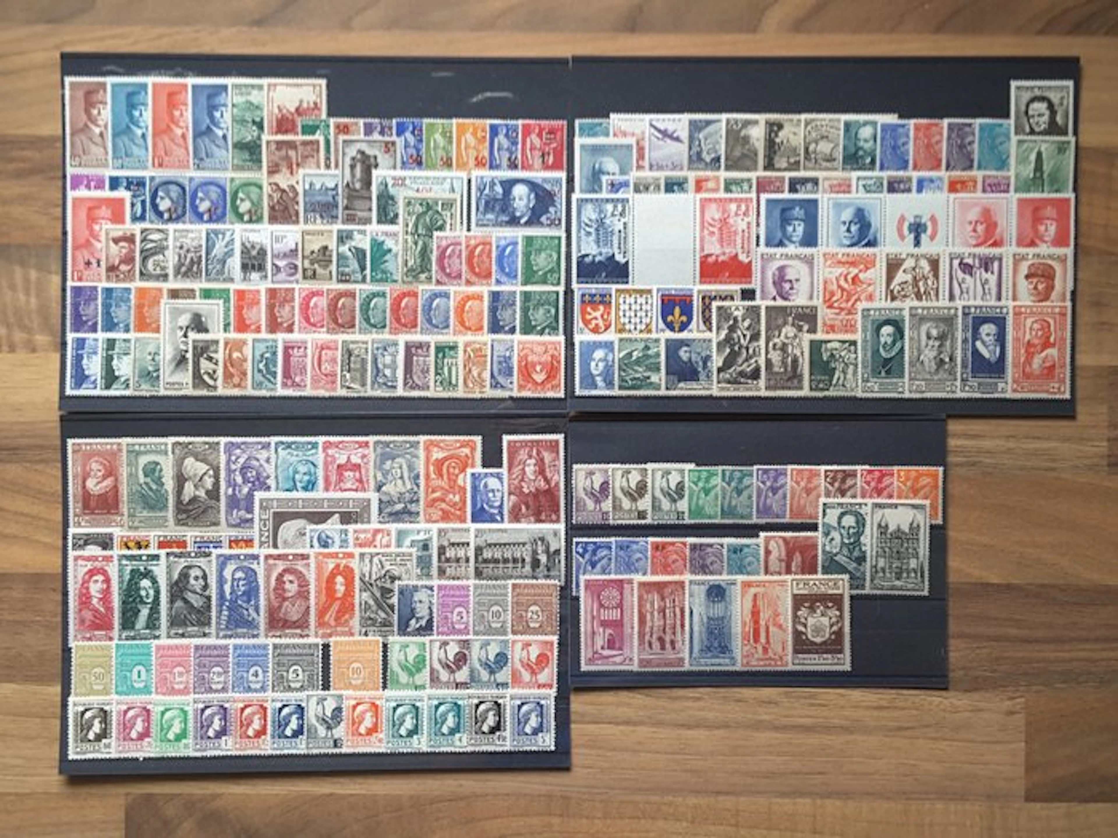 France 1941/1944 - 4 full years of regular stamps - Yvert...