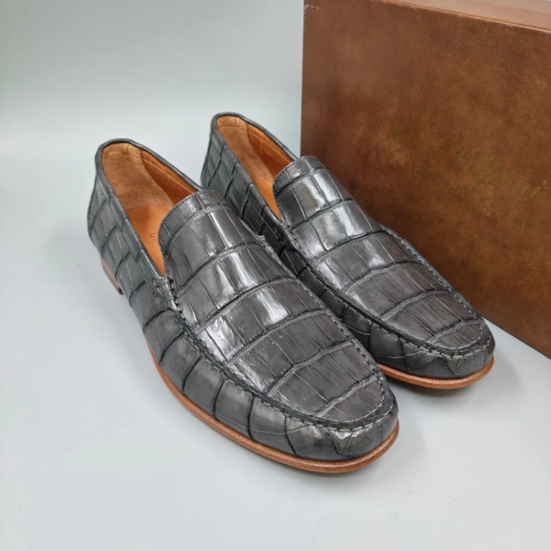 Dami-Crocodile-UK12 - Loafers - Size: EU 46 - New in box