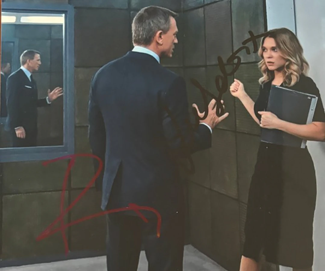 Daniel Craig and Lea Seydoux - No Time To Die - Double...