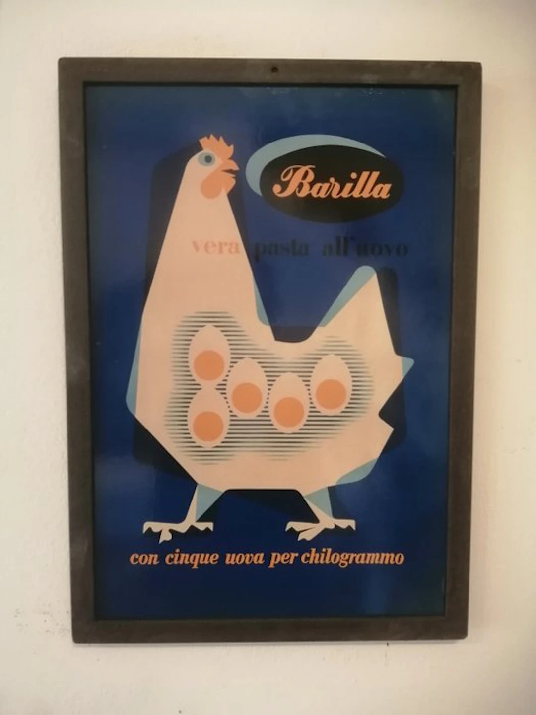 Erberto Carboni - Advertising sign - 1960 - Metal, Paper