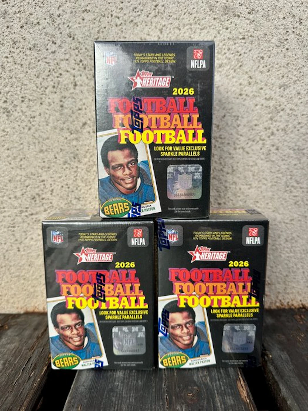 Topps Heritage NFL Football 2026 Release Value Box - 3 Box - Near Mint (NM)