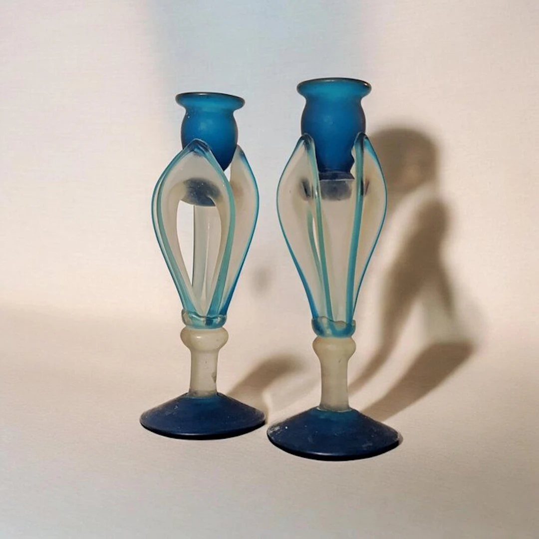 Barovier & Toso, attrib - Candleholder (2) - Murano glass