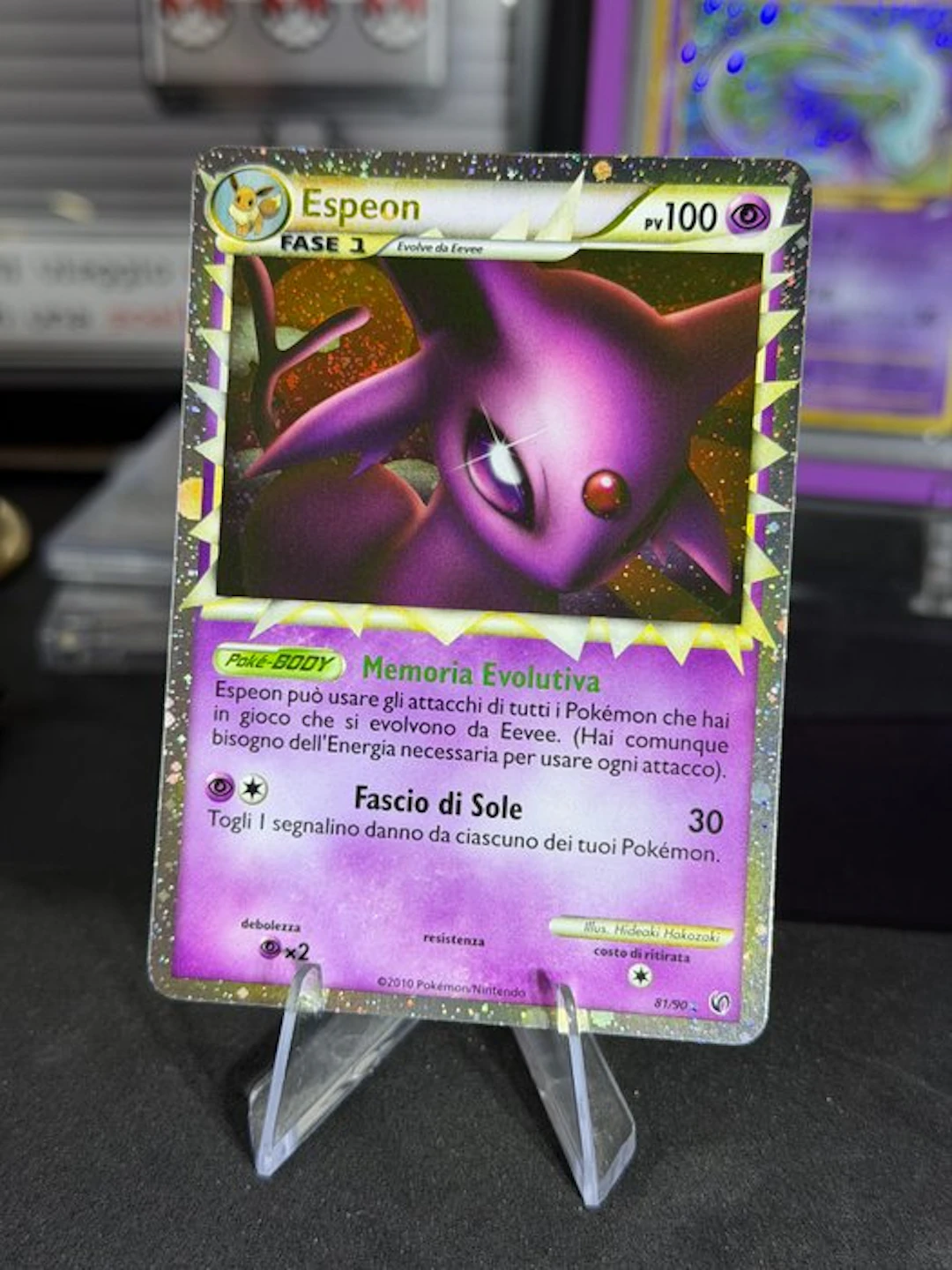 Pokémon - 1 Card - Espeon 81/90 Foil, Full art - Various sets