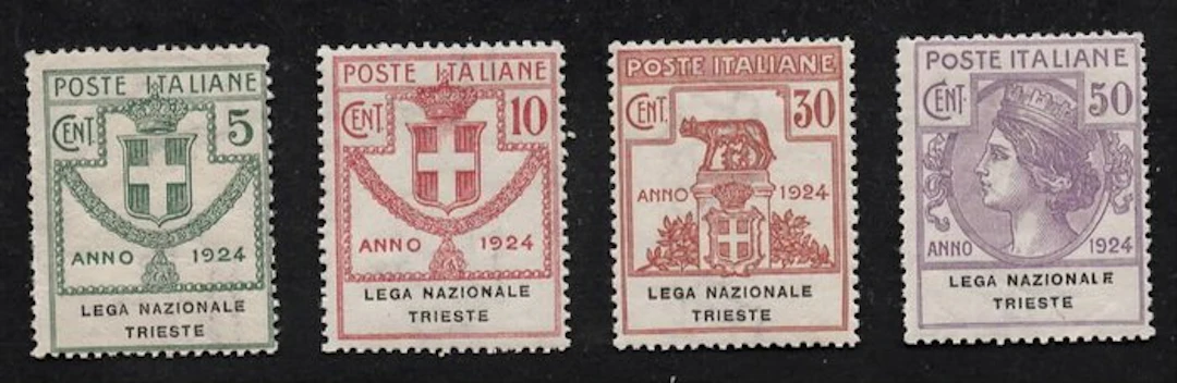 Italy Kingdom 1924 - Parastatali LEGA NAZIONALE TRIESTE in excellent condition