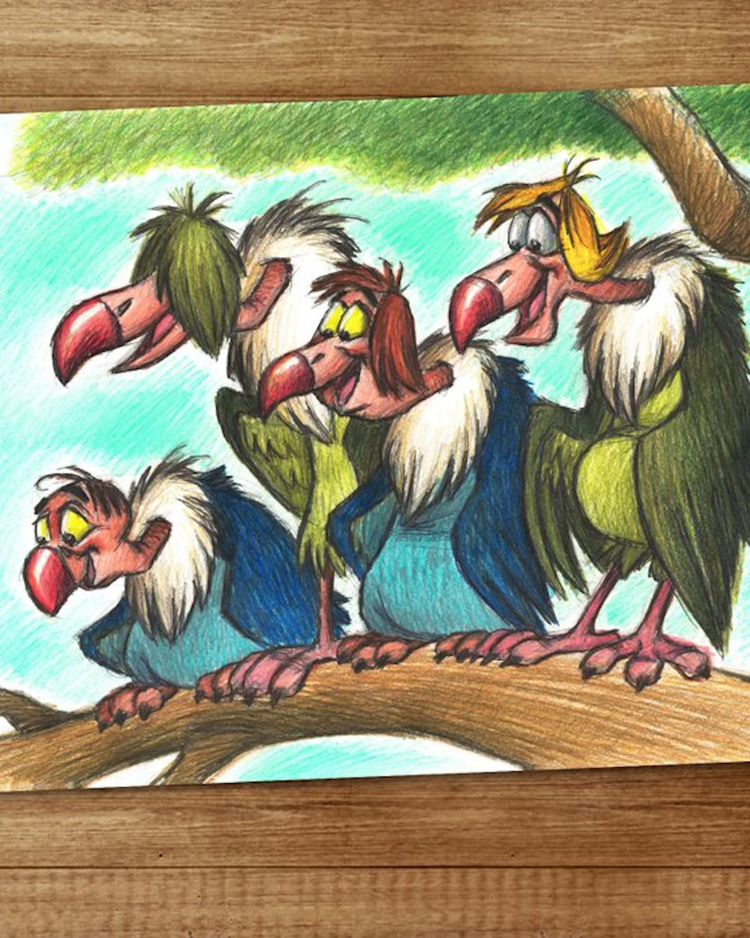 Vizcarra - The Jungle Book Vultures - Unique Original...