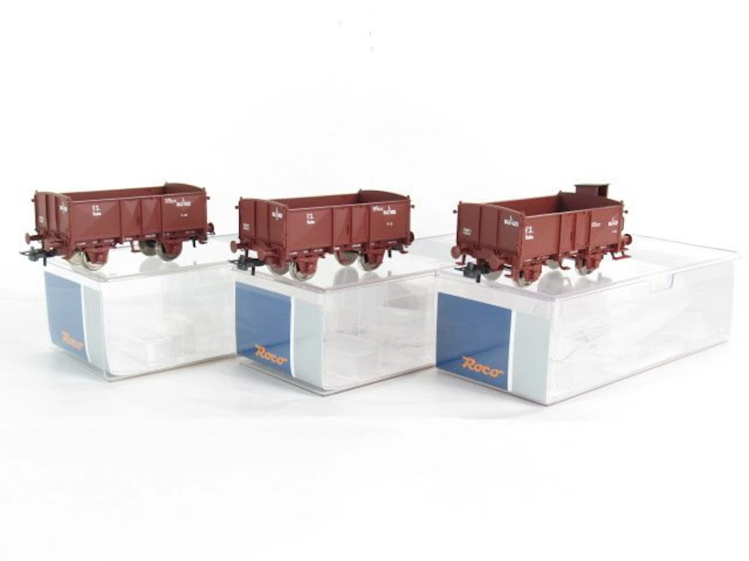 Roco H0 - 6600088 - Model train freight wagon set (3)...