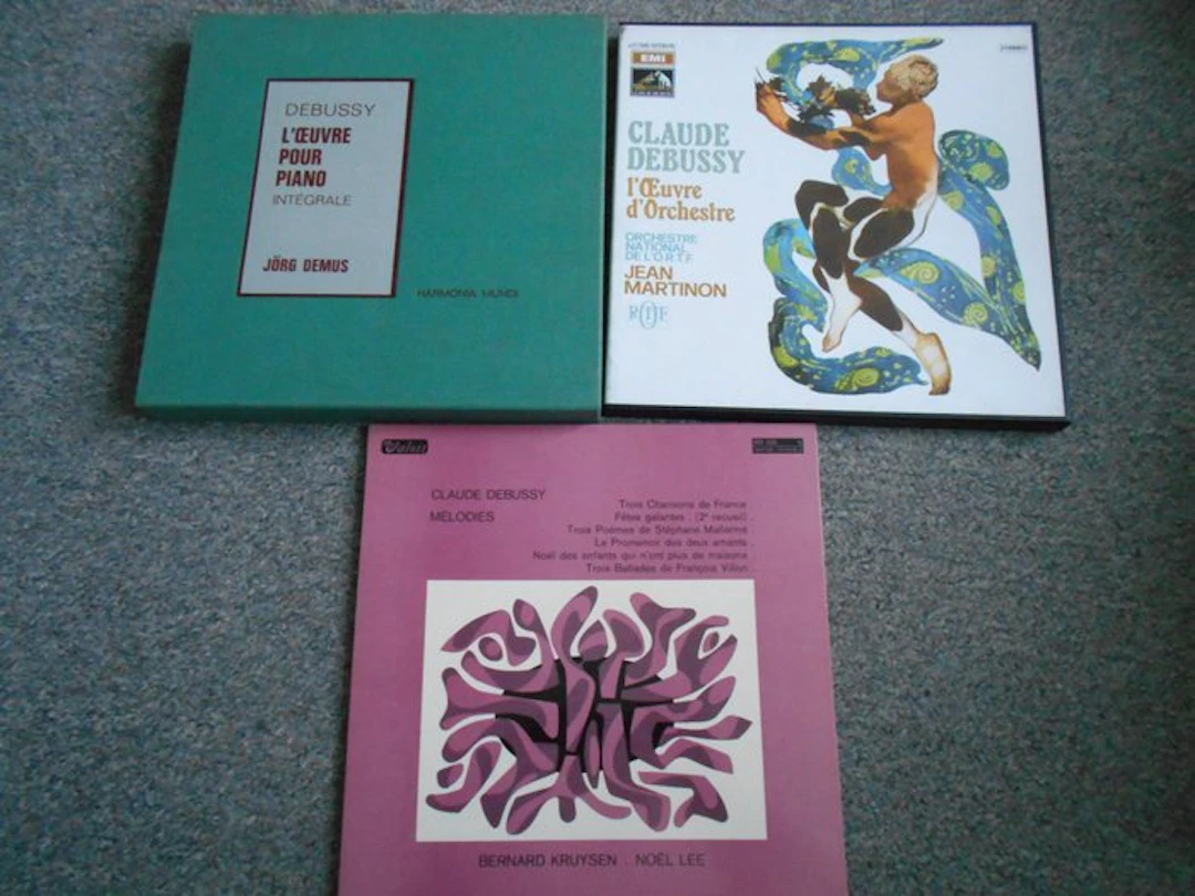 Claude Debussy - 2 beautiful box sets + 1 album - 15 x...