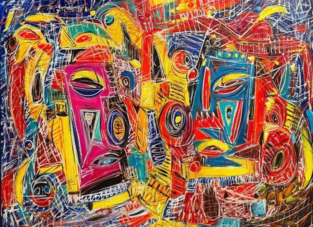 Nguyễn V.L (1993) - Chromatic Frenzy ↑60 →80 cm → No Reserve ✓