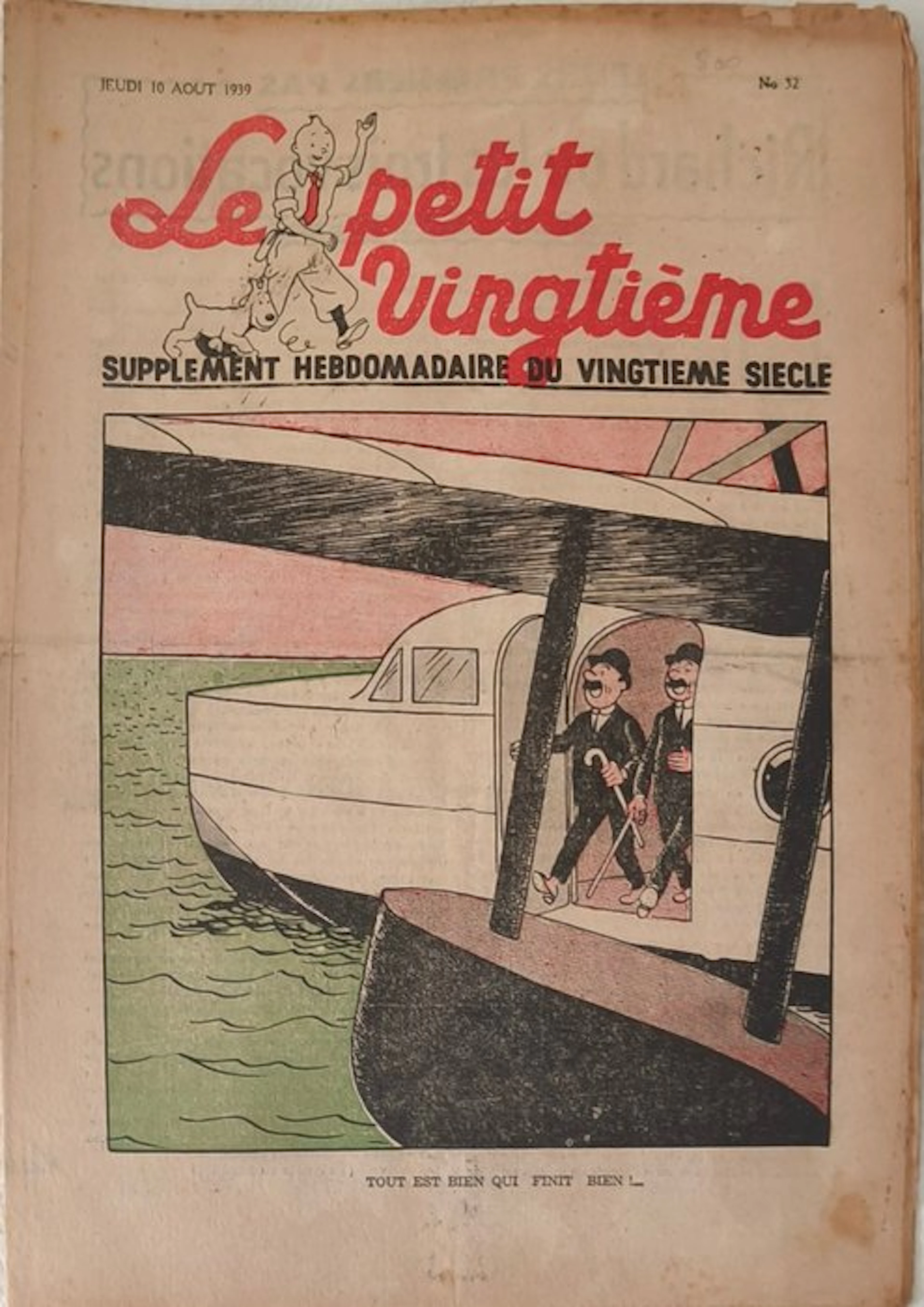 Tintin, Le Petit Vingtième 32 - Le petit Vingtième - 1 Comic - 1939/1939
