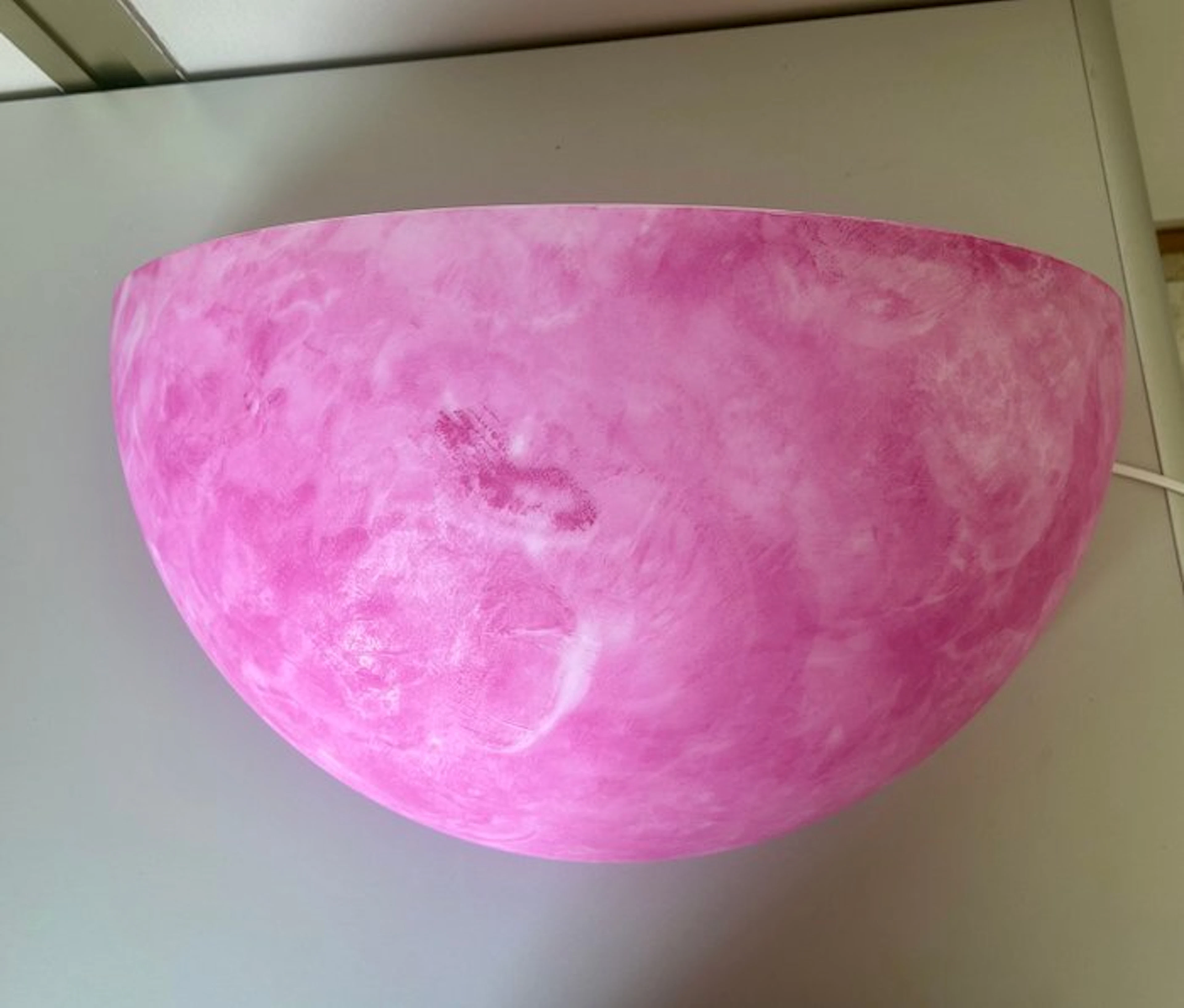 Wall sconce - Marbled-effect blown glass - Luna Rosa wall light