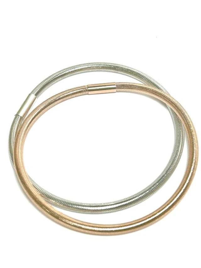 Bracelet - 18 kt. White gold, Rose gold