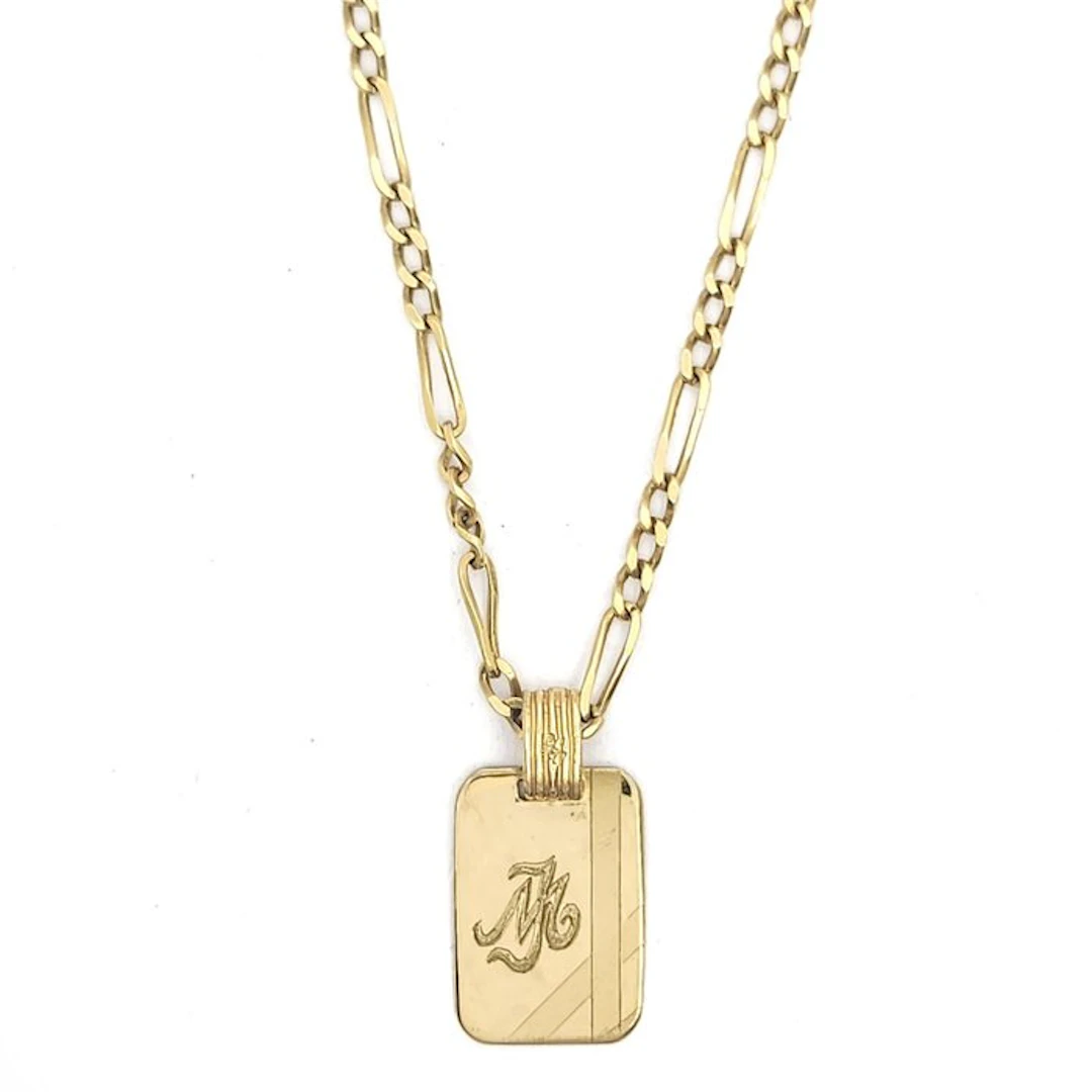 2 piece jewellery set - 18 kt. Yellow gold
