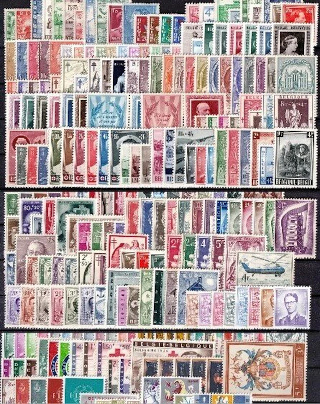 Belgium 1950/1959 - 10 complete volumes (no issues) - OBP/COB 823/1120