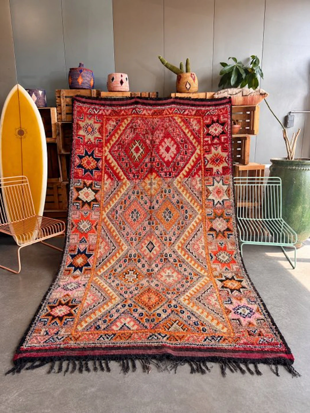 Mid-Century Modern Moroccan Beni M’Guild Rug - Rug - 310 cm - 200 cm