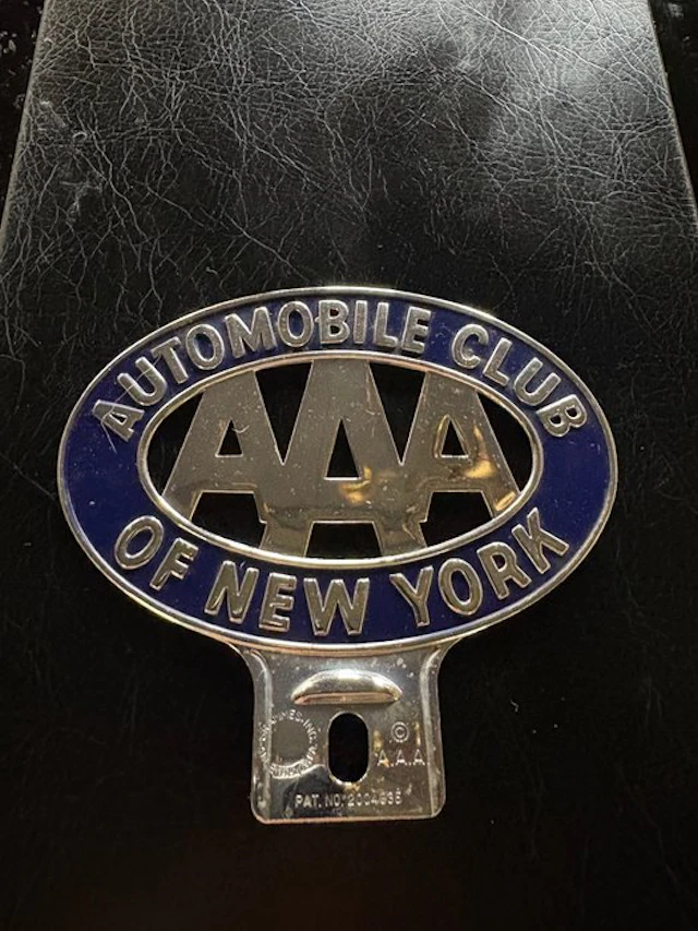 Badge - AAA - Automobile Club of New York automobielbadge - 1935