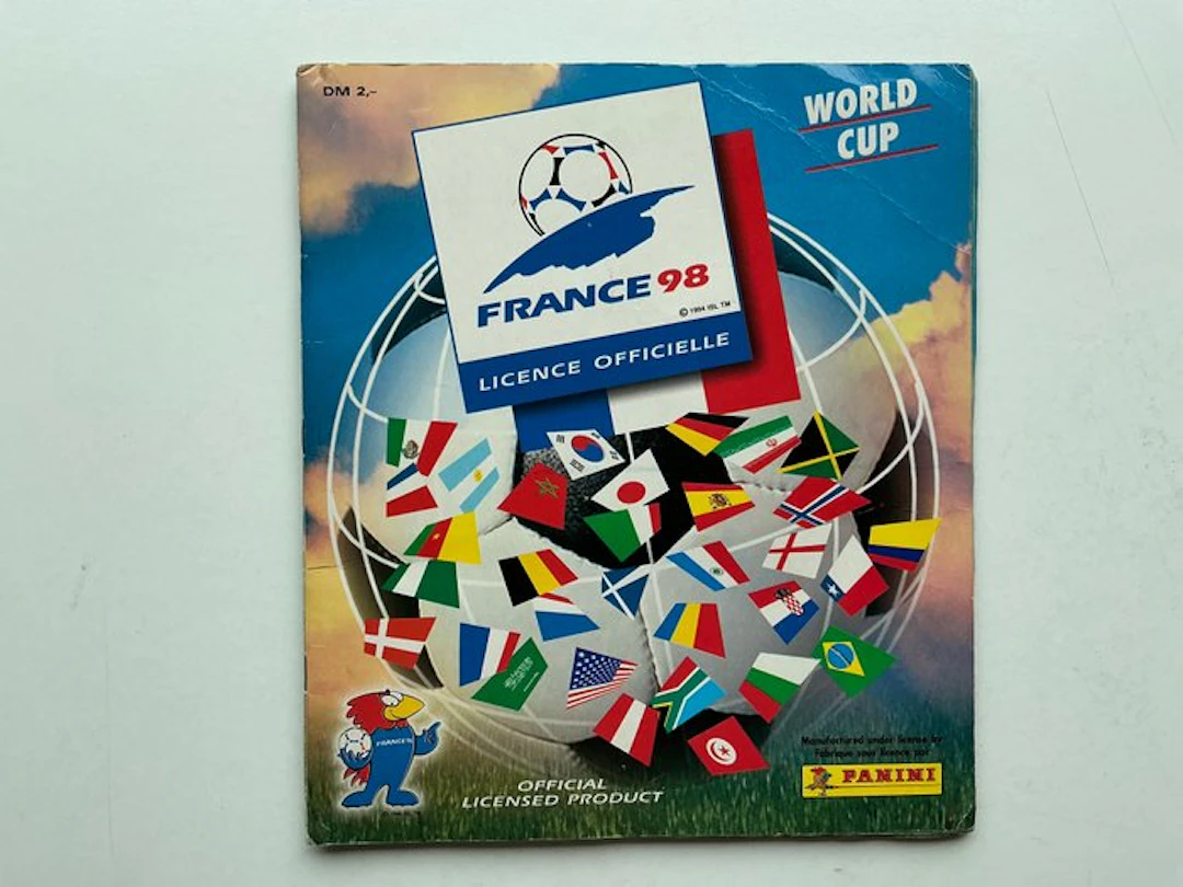 1998 Panini Panini World Cup France '98 sticker album –...