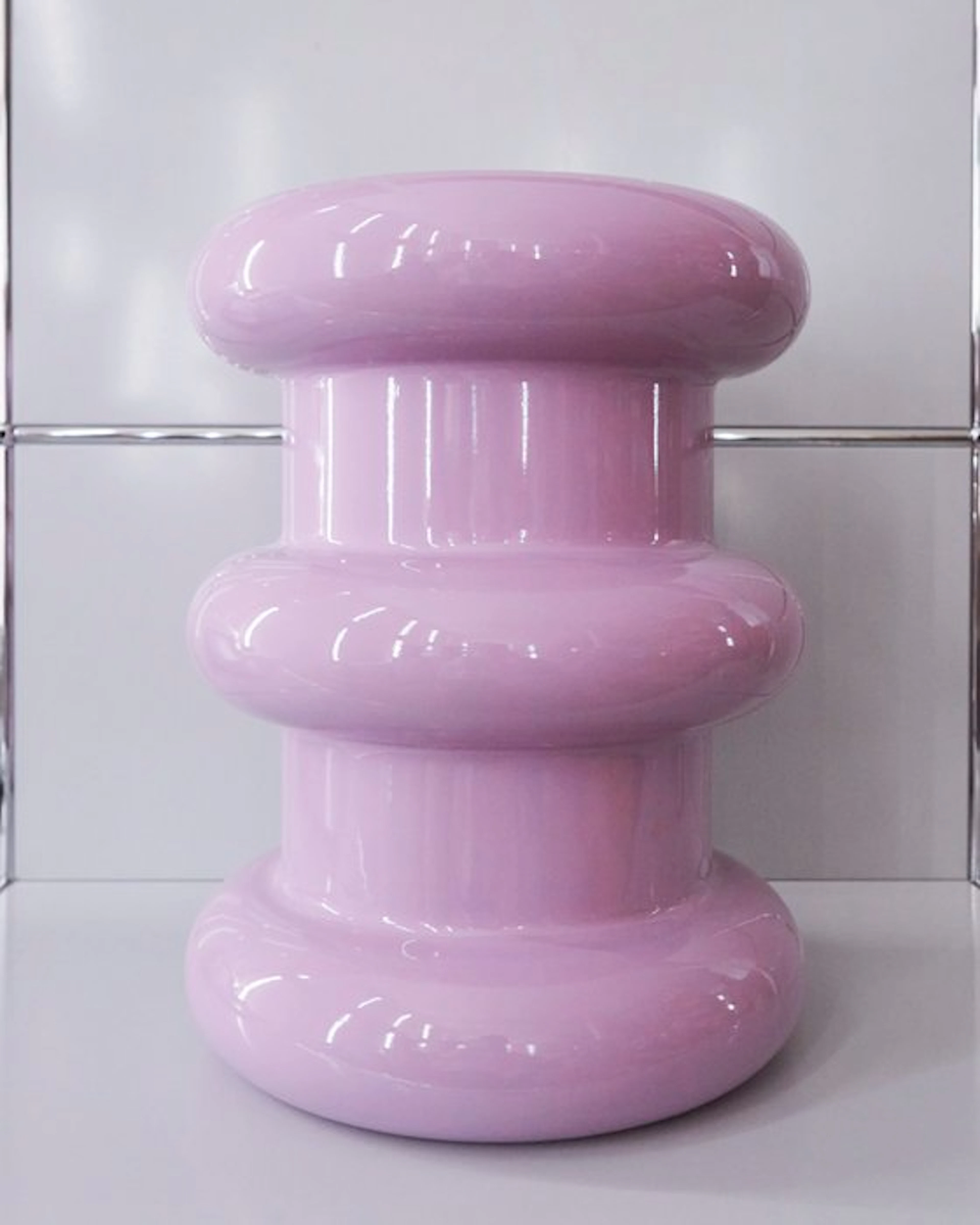 Kartell - Ettore Sottsass - Stool - Pilastro - Pink - Plastic