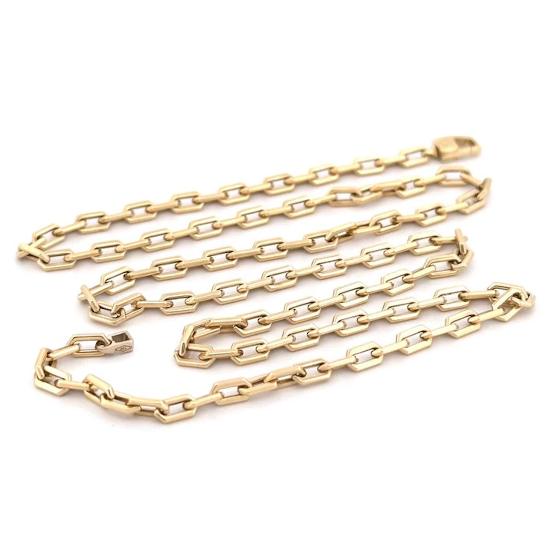 Necklace - 18 kt. Yellow gold - Solid Link Chain