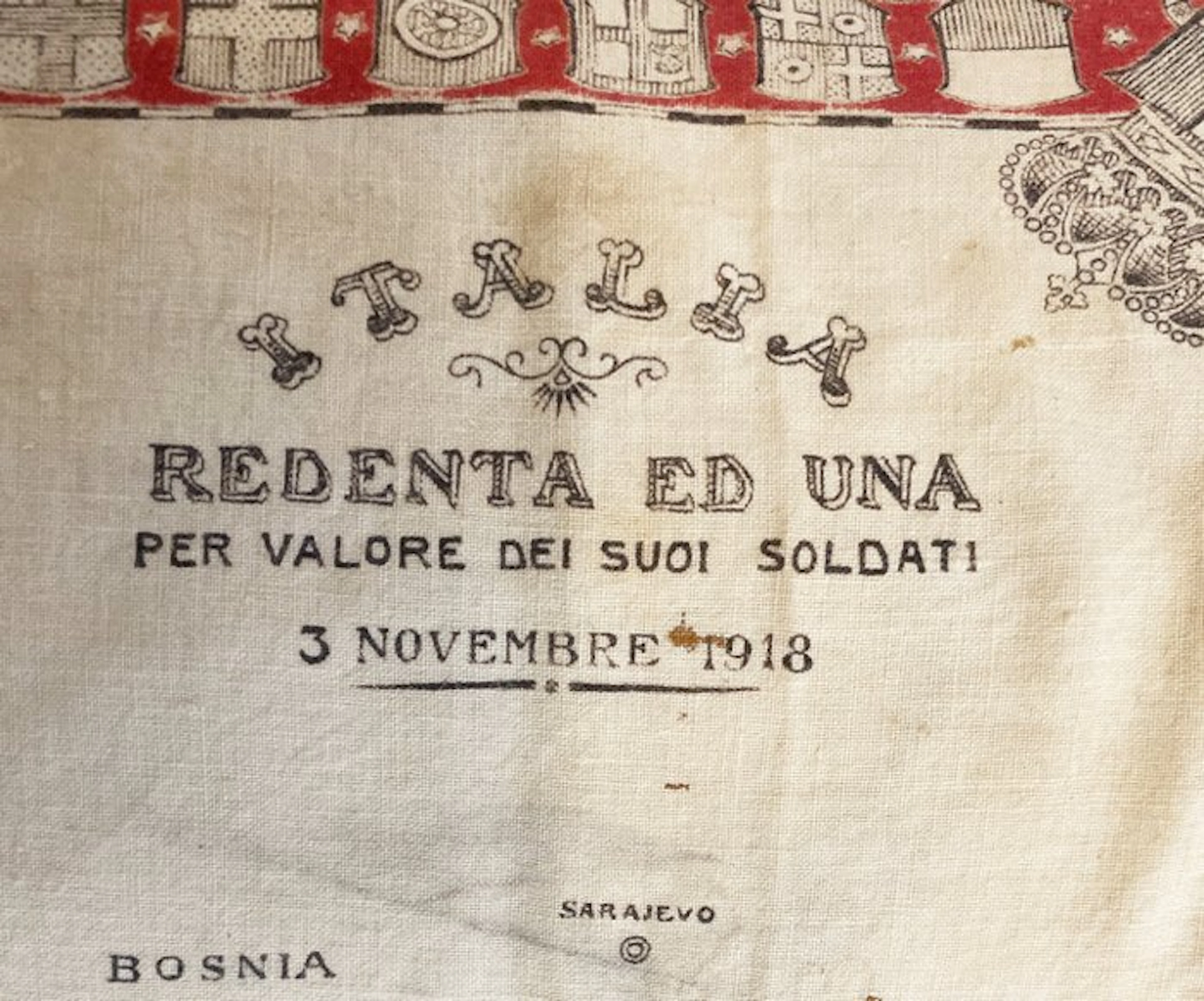 Italy - Medal - Bandiera fazzoletto Regno irredenti Fiume Trieste - 1918