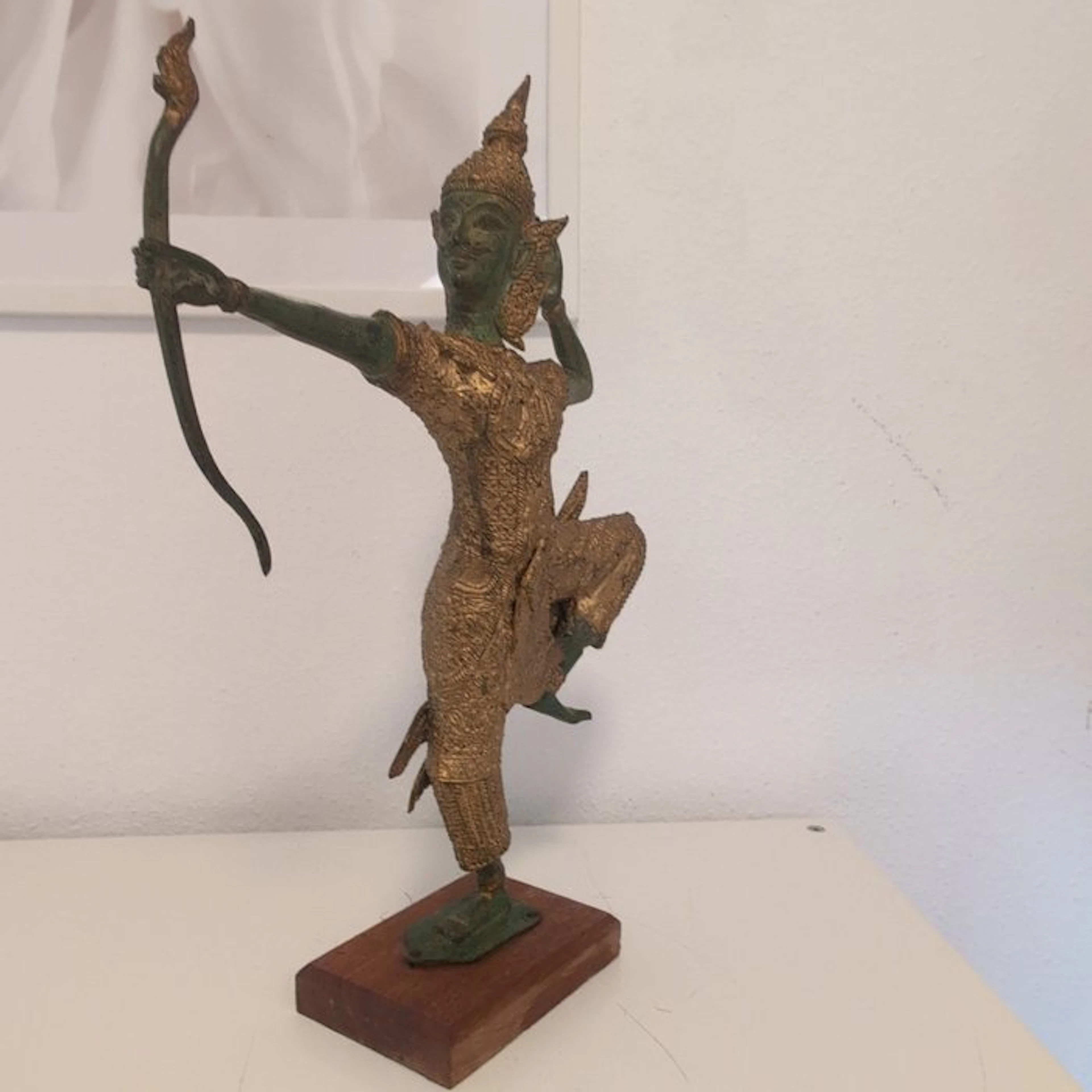 Large bronze statue – Prince Rama as an archer – Thailand...