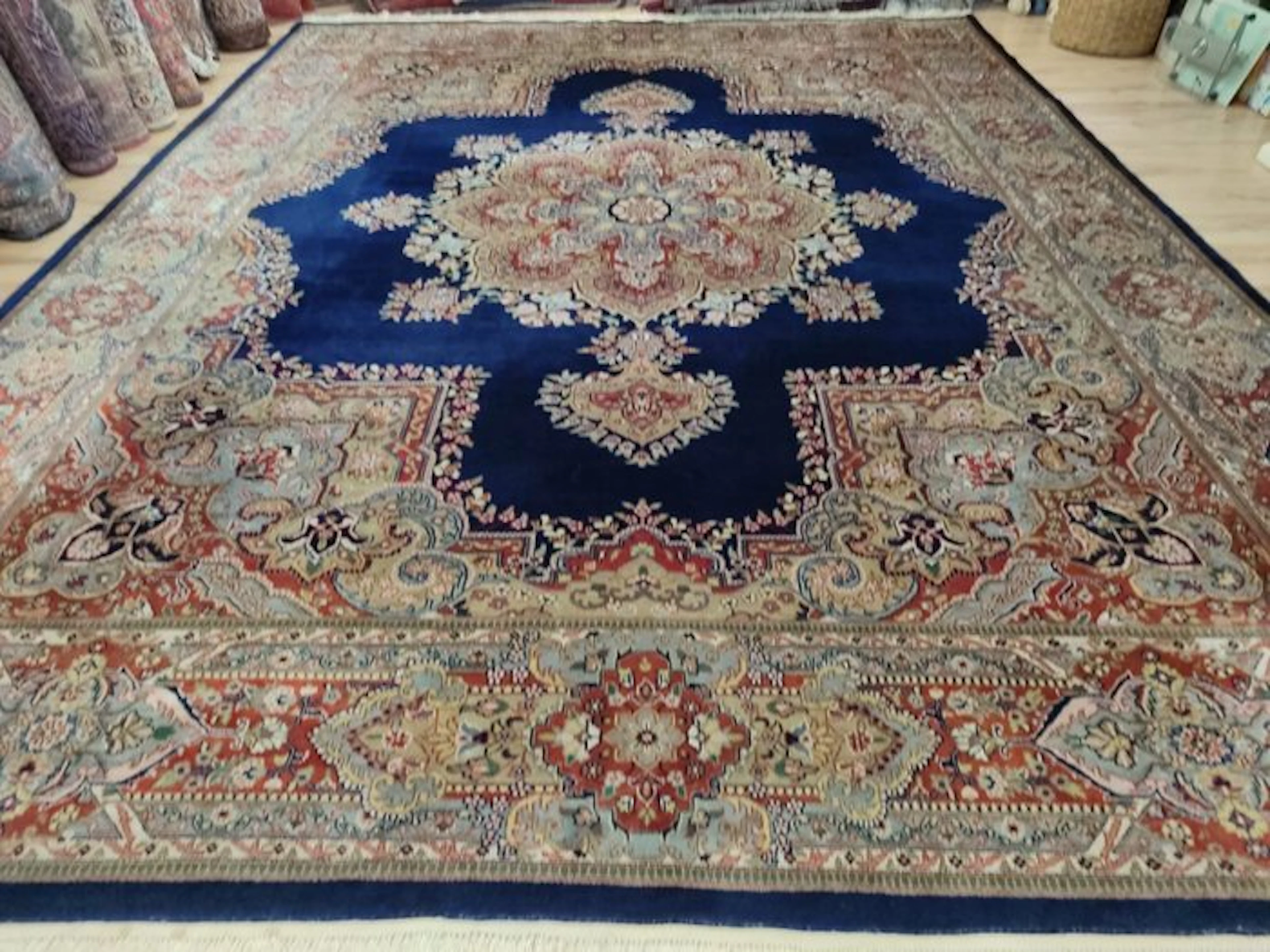 Tabriz - Rug - 4.1 m - 3.1 m - Floral medallion, pure art!