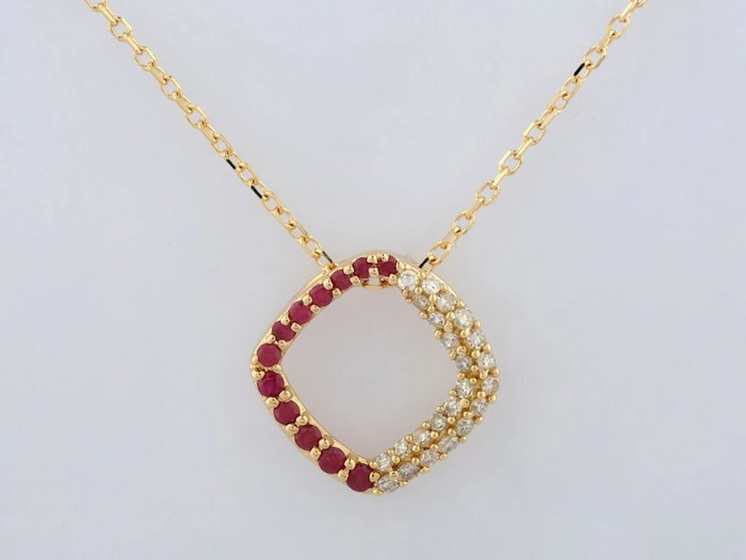 No reserve price - Necklace with pendant - 14 kt
