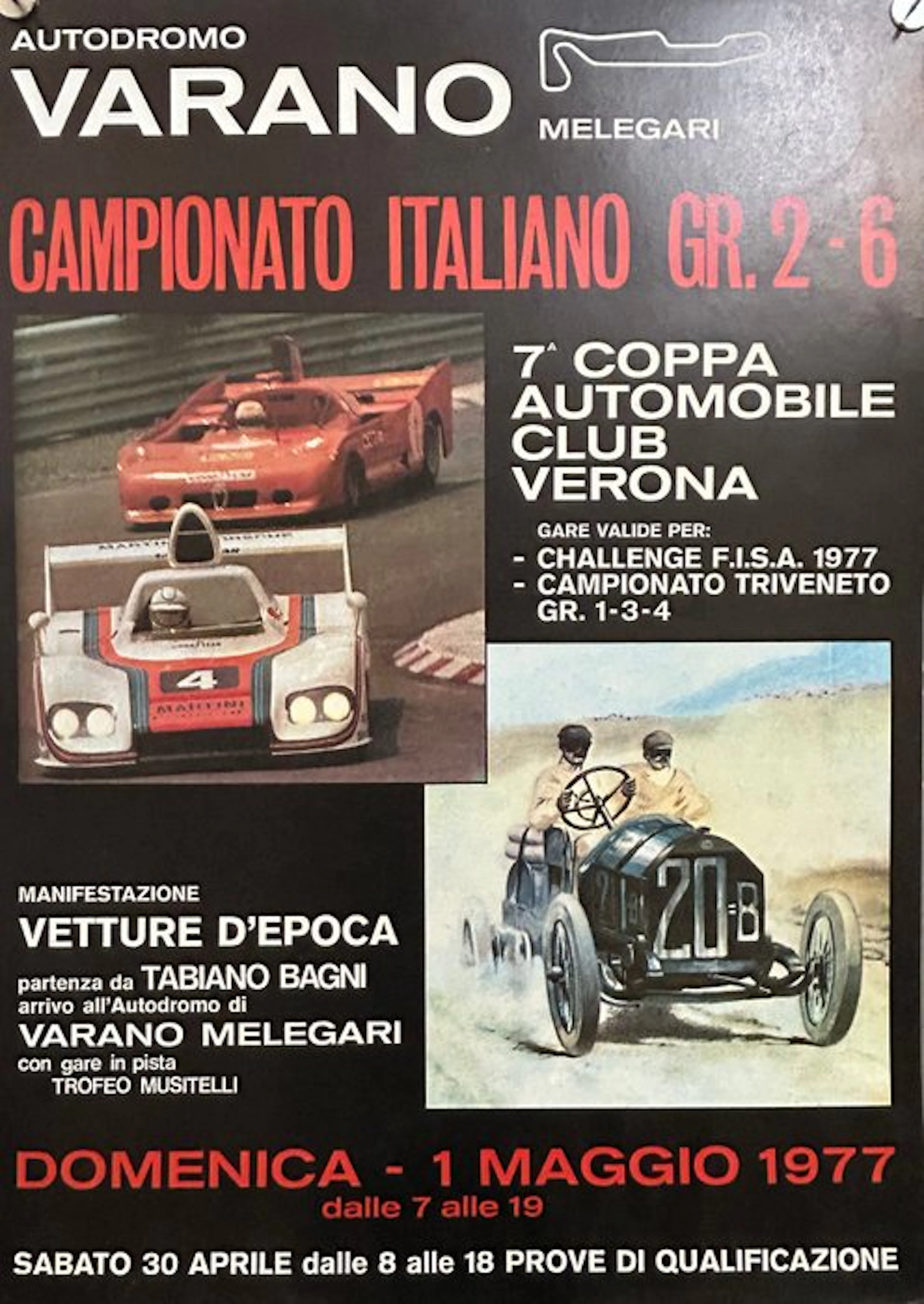 Poster "7th Automobile Club Verona Cup" - Porsche - Porsche 936 - 1977