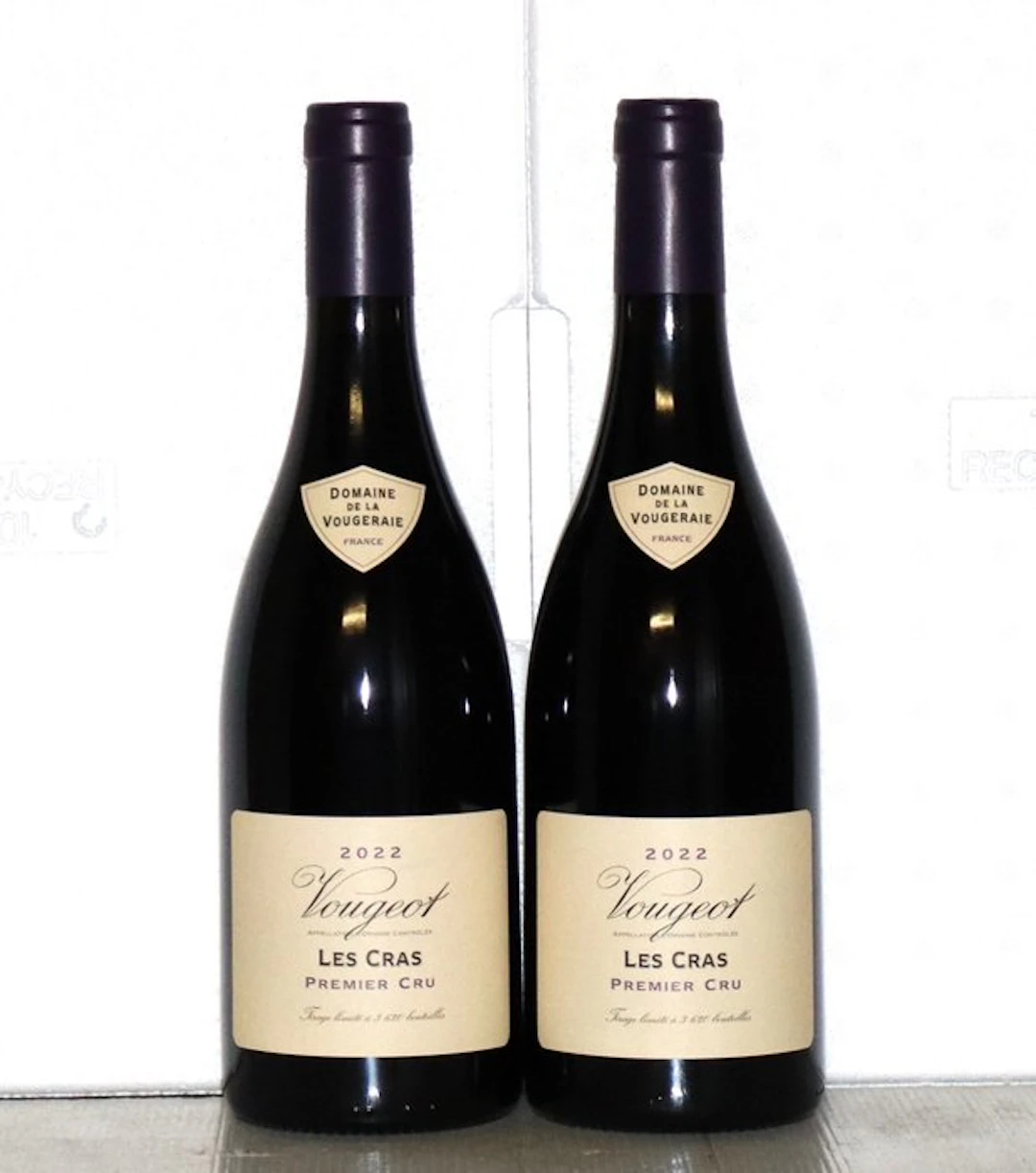 2022 Domaine de la Vougeraie "Les Cras" - Vougeot 1er Cru - 2 Bottles (0.75L)
