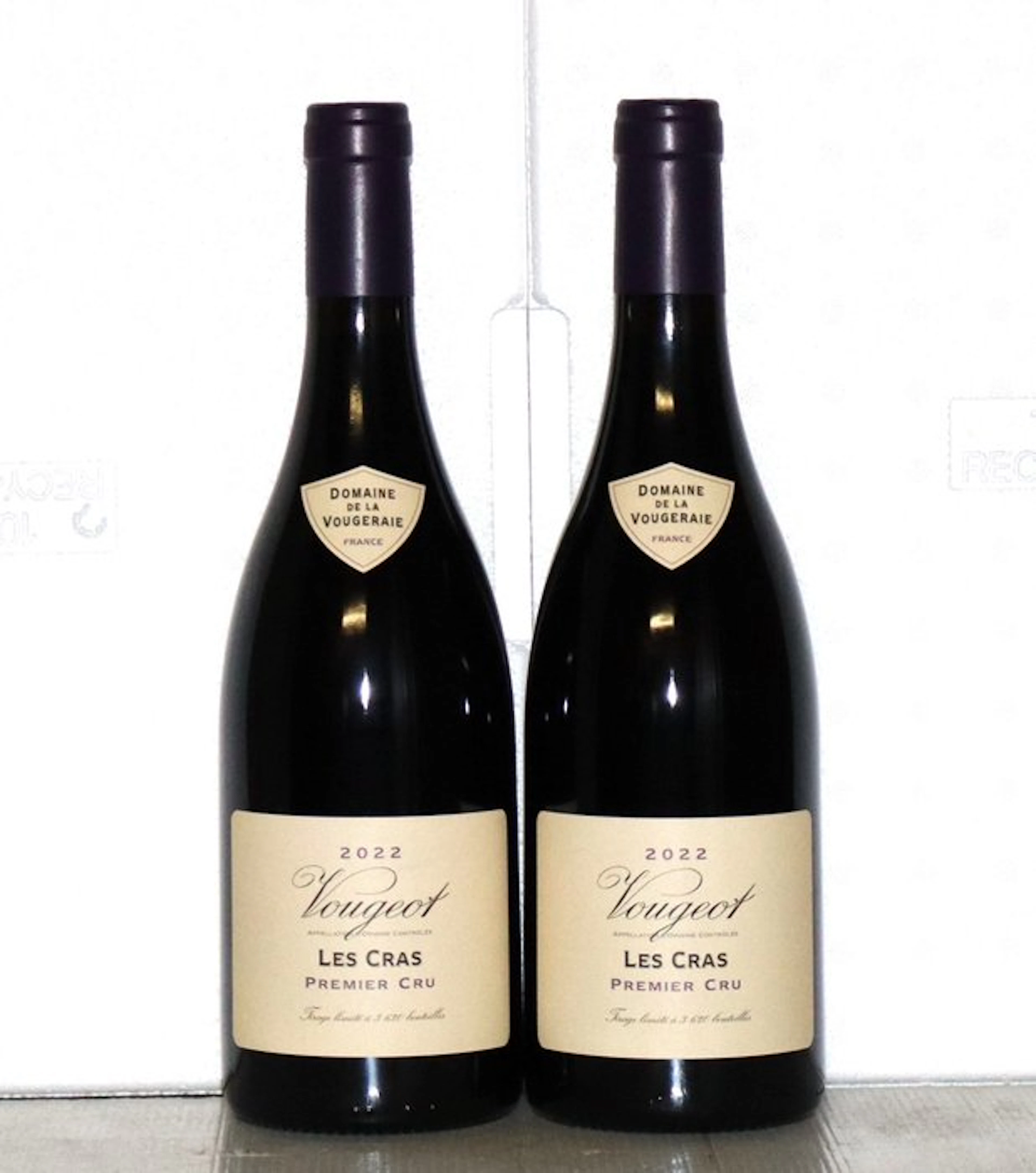 2022 Domaine de la Vougeraie "Les Cras" - Vougeot 1er Cru - 2 Bottles (0.75L)