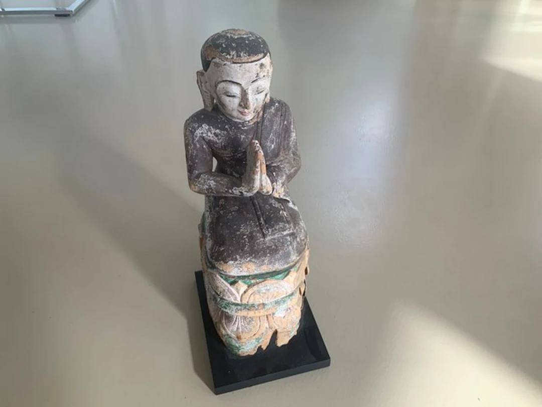 Birmese monnik - Sculpture - Myanmar/Burma (No reserve price)