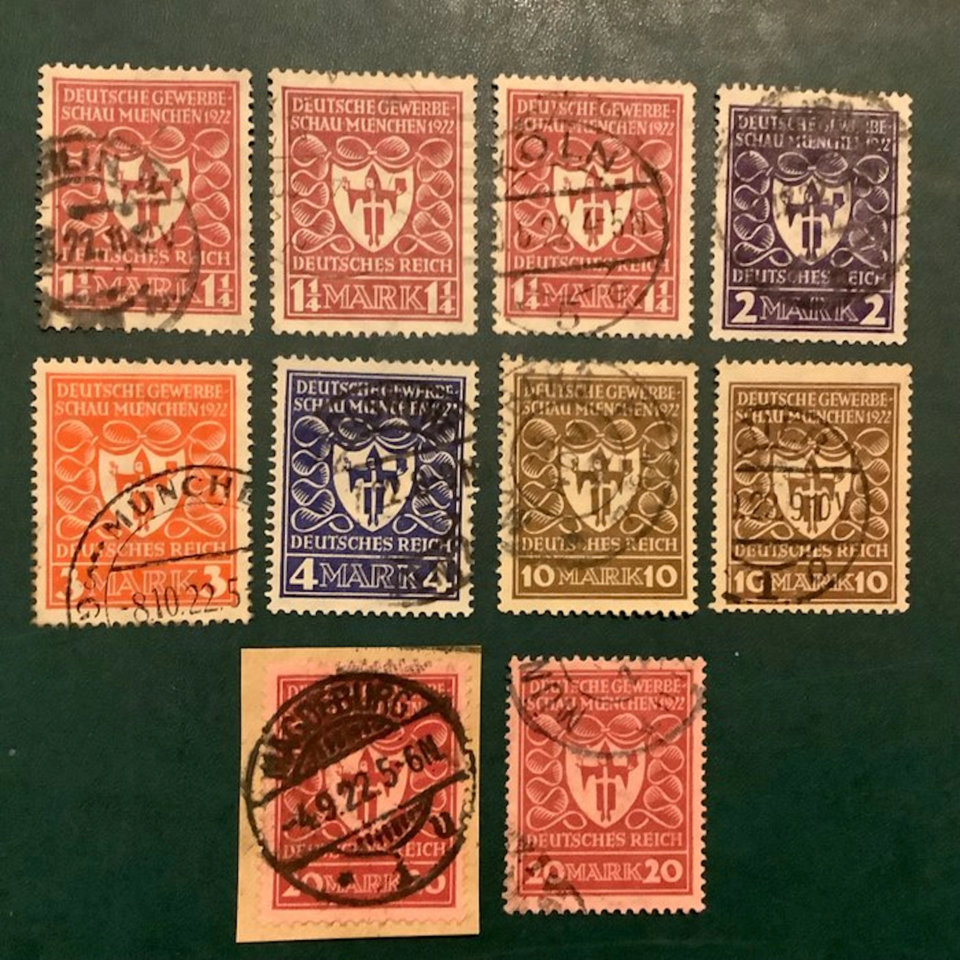 German Empire 1921 - Trade fair with nuanced inspection...