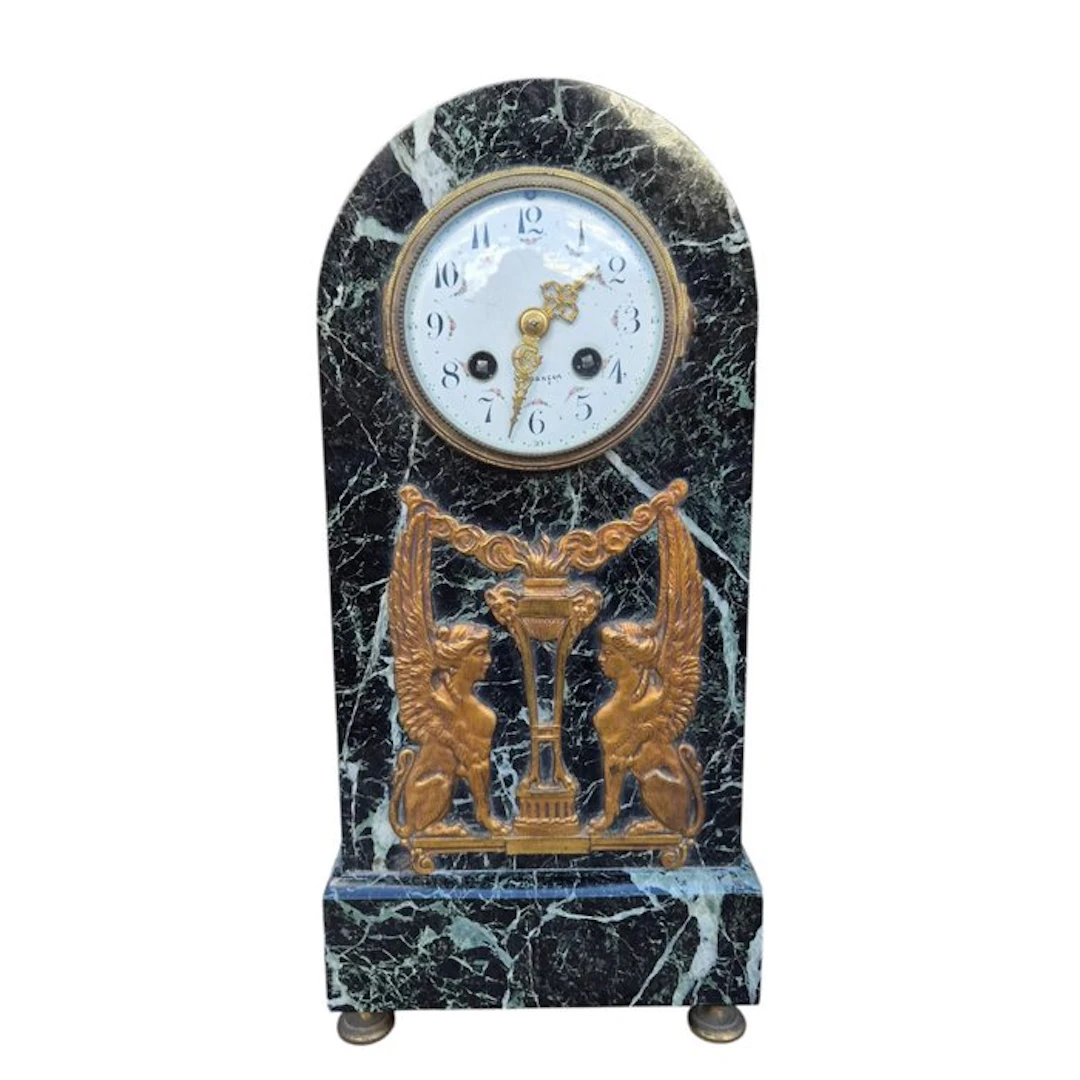 Mantel clock - Marble - 1850-1900