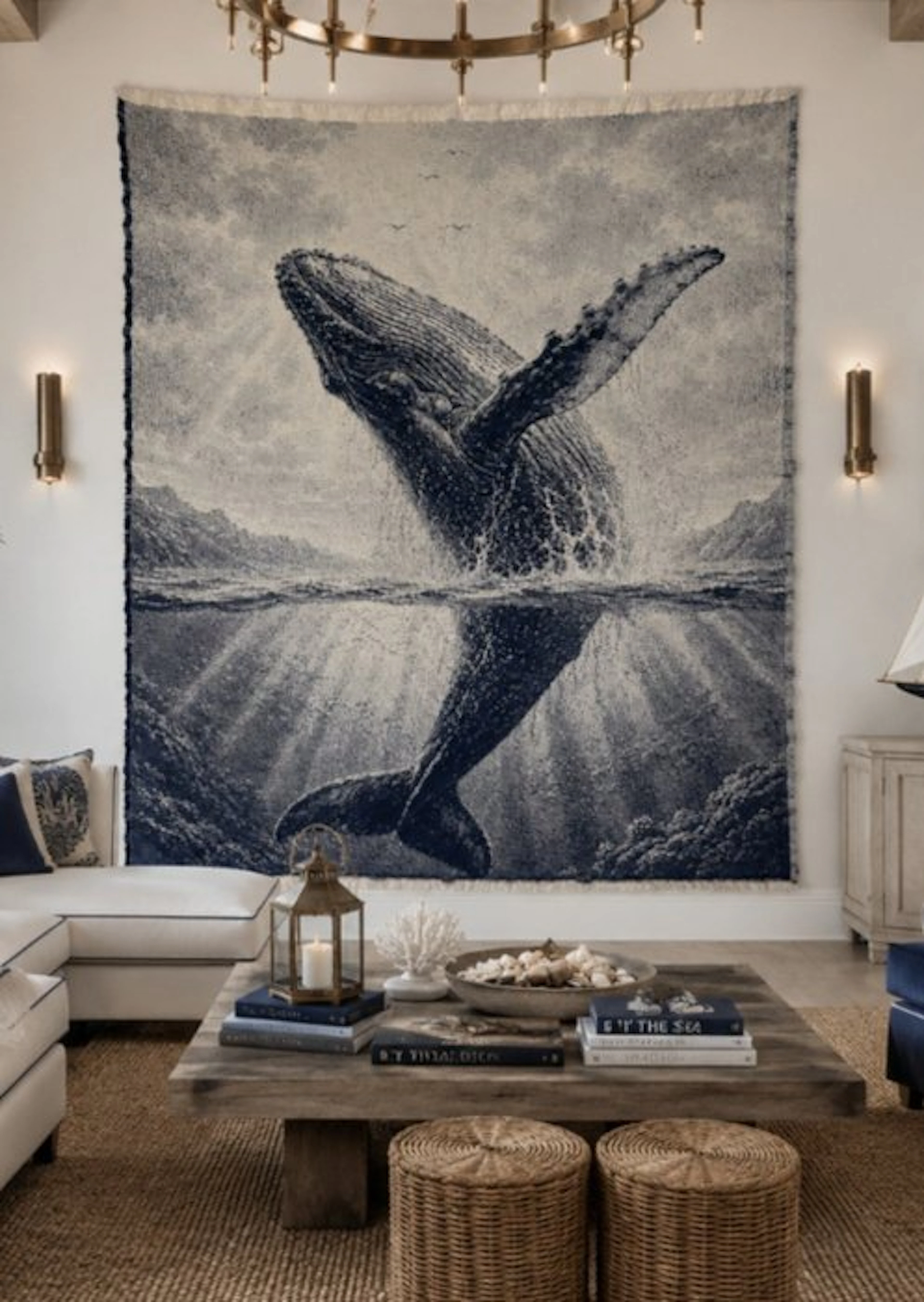◆ Exclusive Whale tapestry in salto