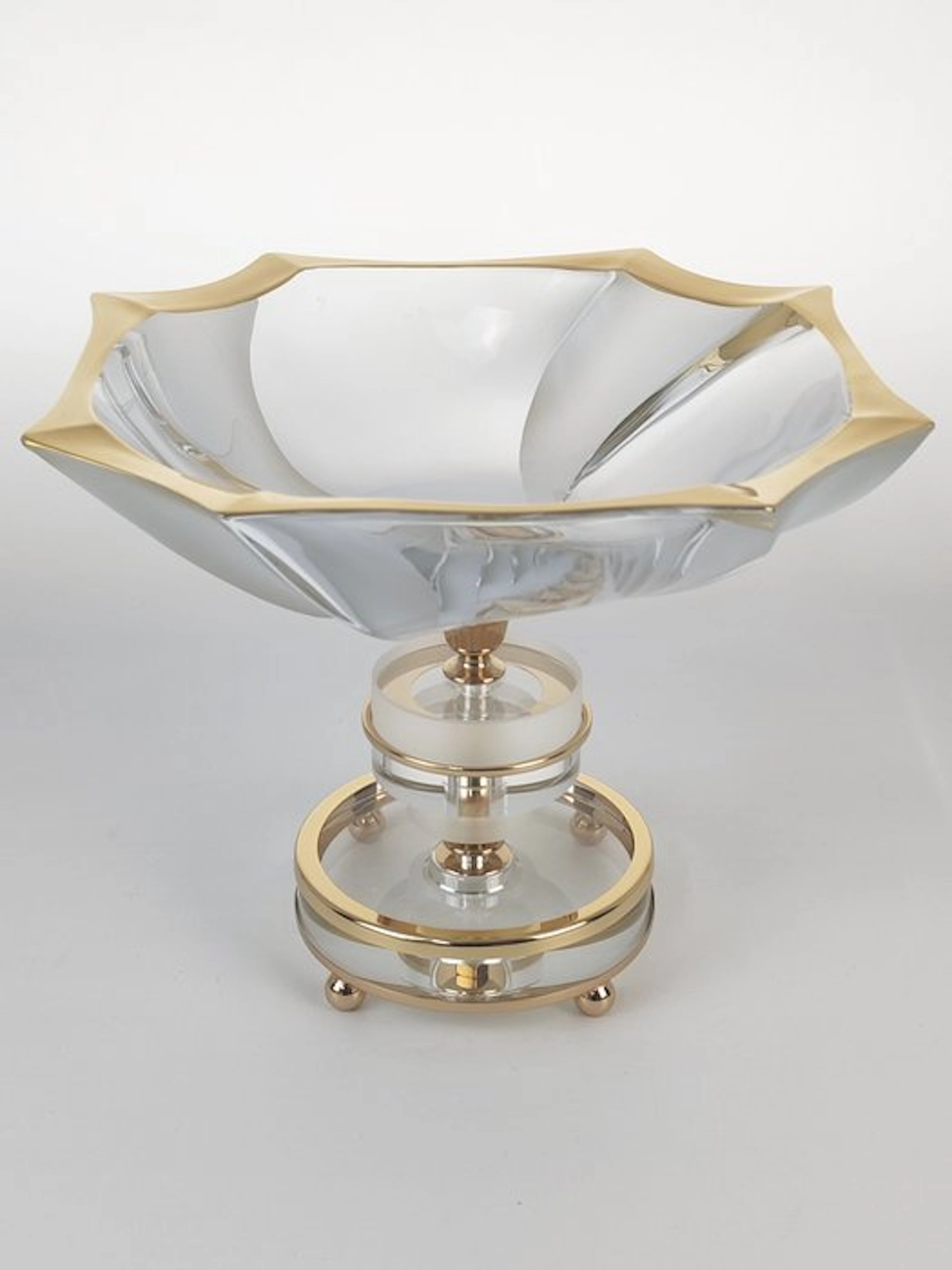 SECOLOVENTESIMO - Centrepiece - Gilt brass, 24kt gold - Gold Standing Cup