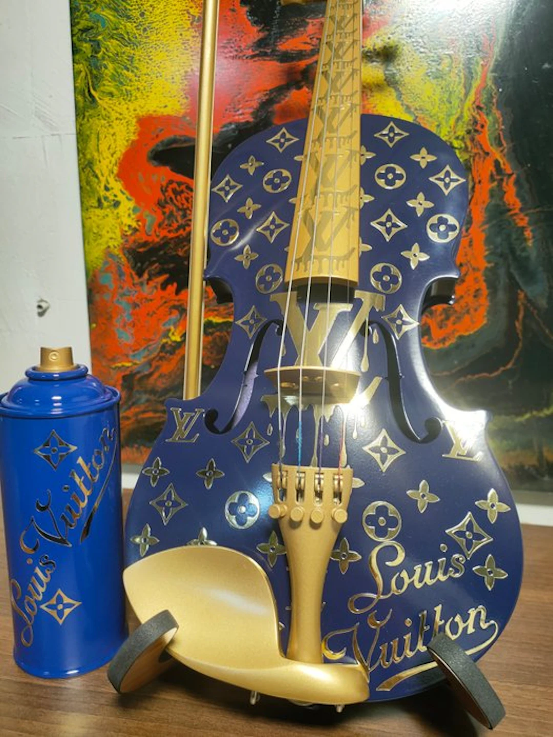 fp pop art - Louis vuitton violon et Capsule 60cm Bleu...
