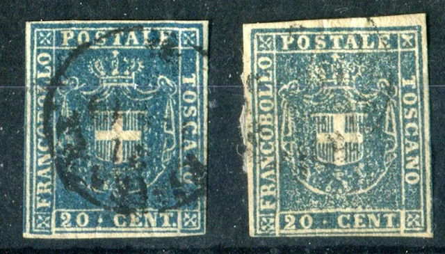 Italian Ancient States - Tuscany 1860 - Provisional Government 20 centesimi