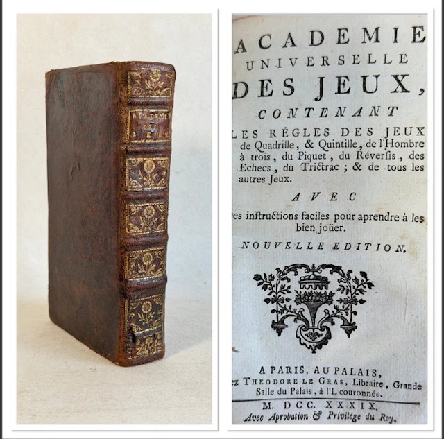 Théodore le Gras - Académie des jeux - 1739