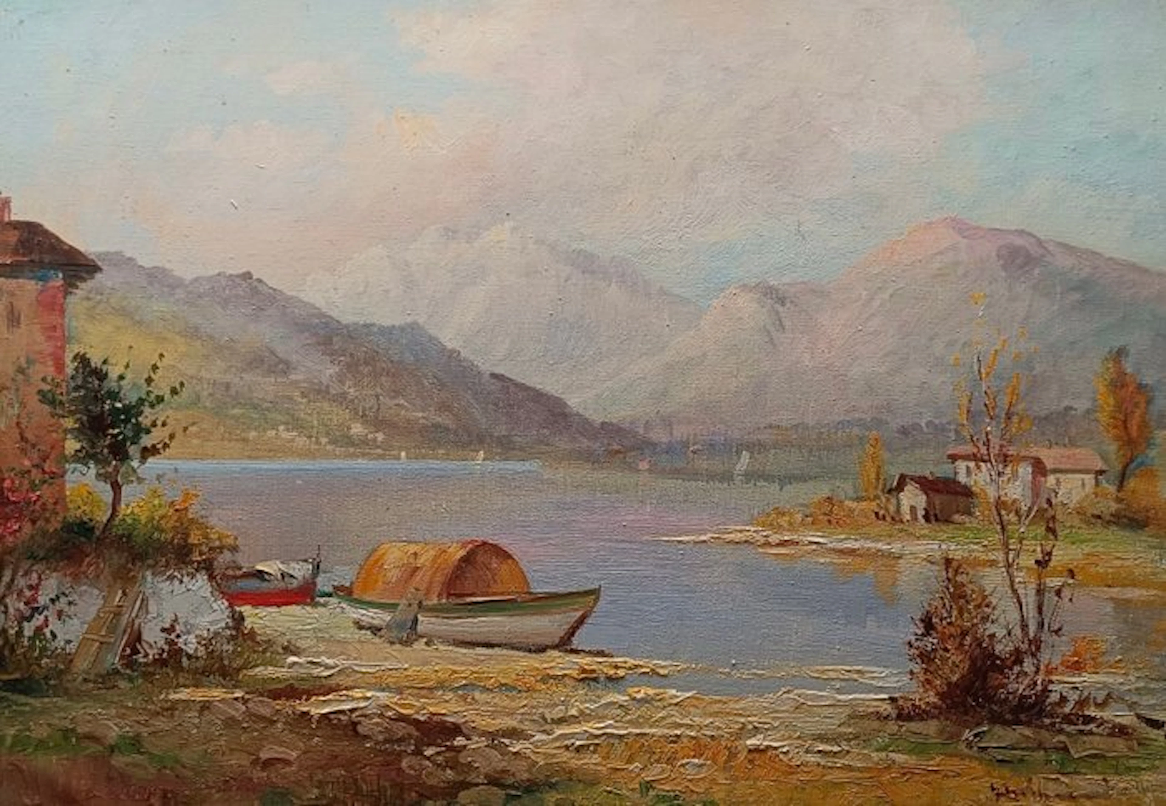 Giuseppe Di Borno (XX) - Lago di Brusson